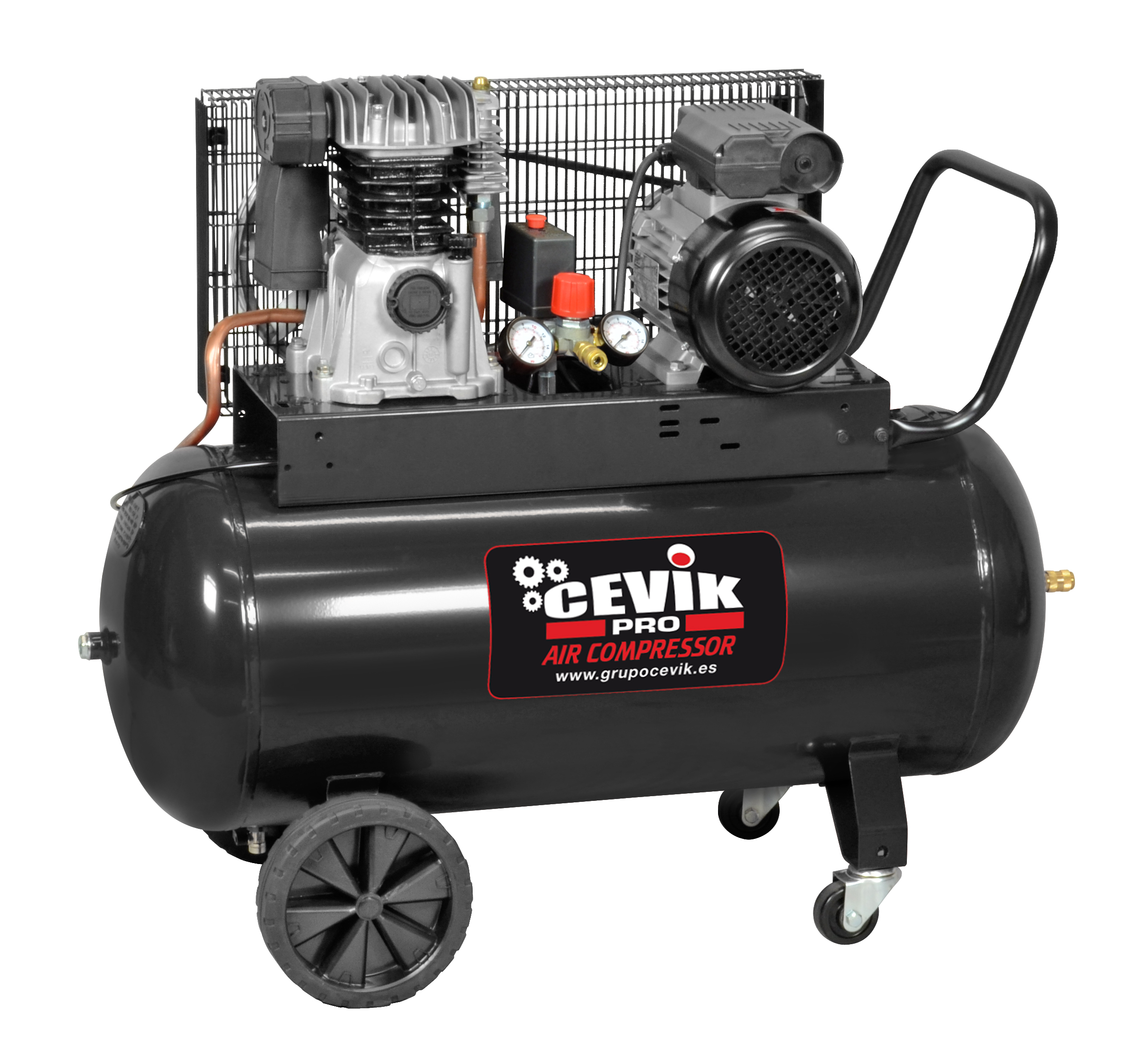 CEVIK PRO - COMPRESOR CORREA 100L 3HP 230V CEVIK PRO CA-PRO100-3MF