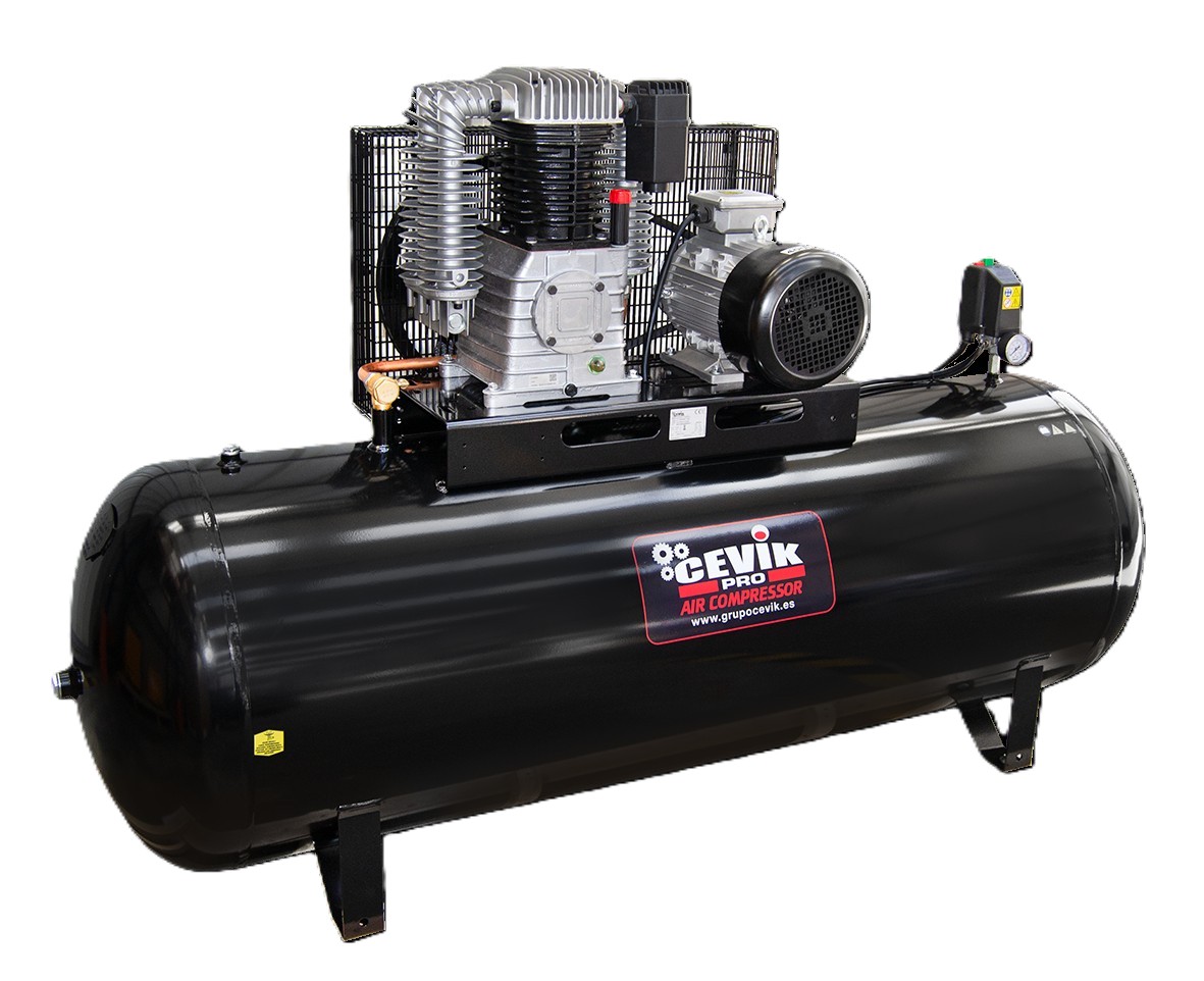 COMPRESOR CORREA 500L 5,5HP K28 CEVIK PRO CA-PRO500-K28TF