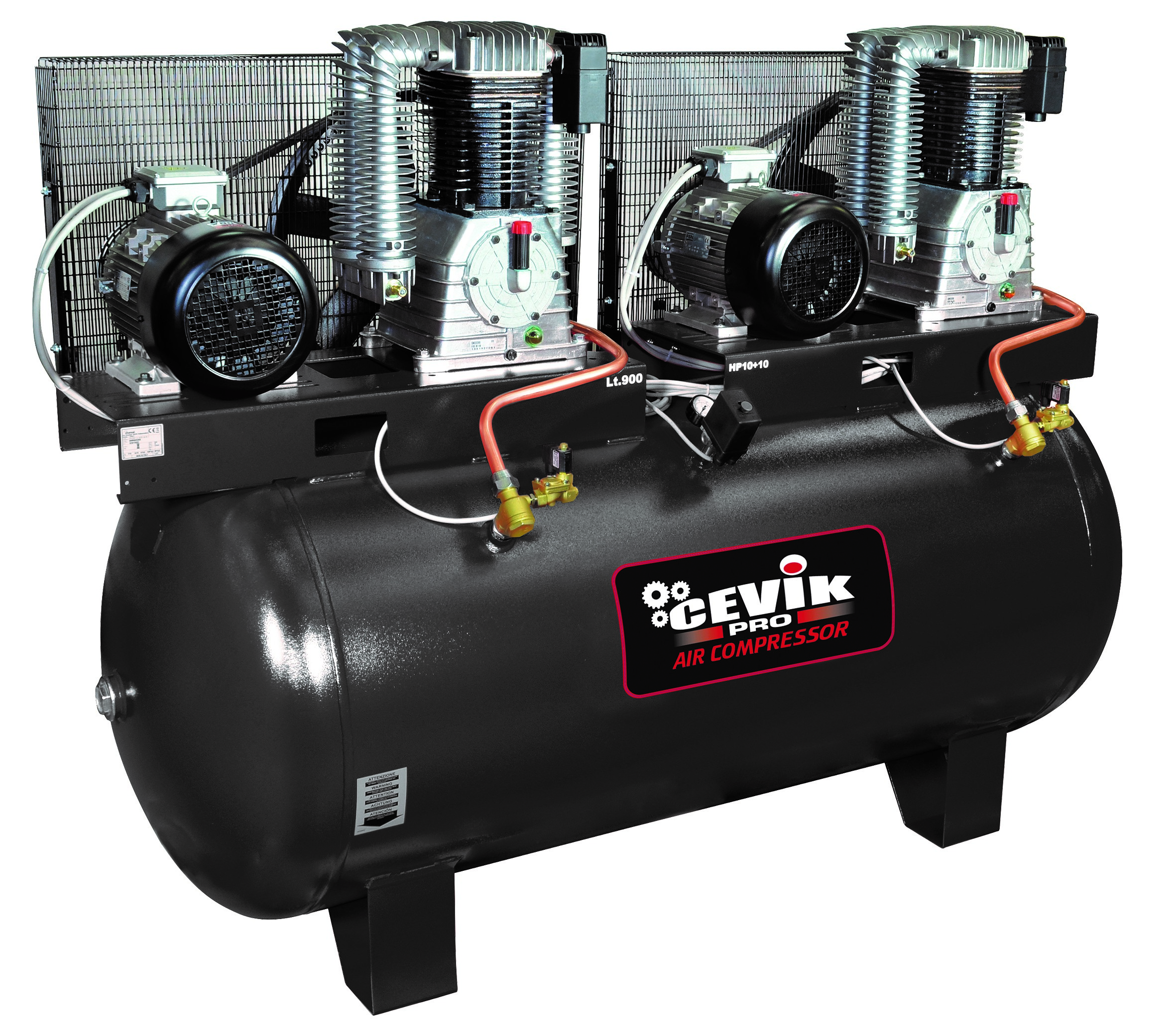 COMPRESOR 900LT 20HP TANDEM CEVIK PRO CA-PRO900-2K50
