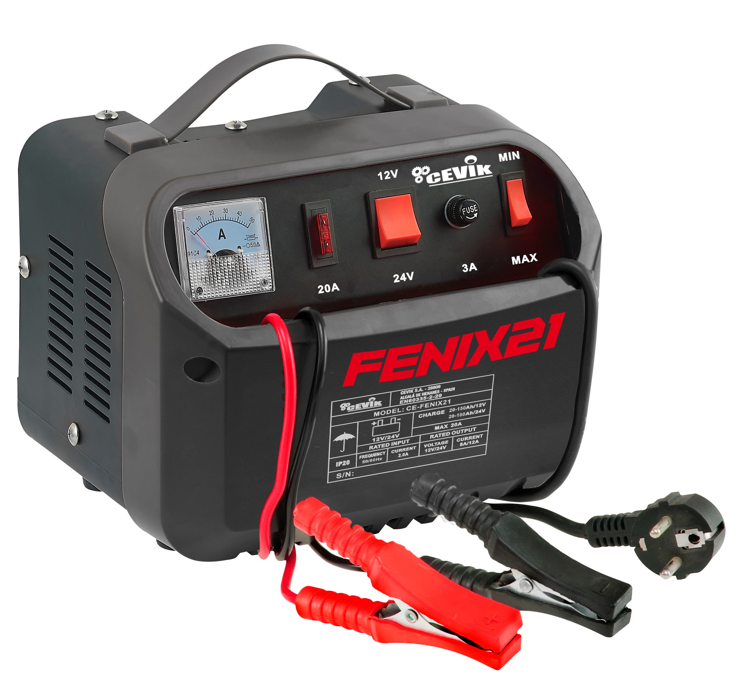 CARGADOR DE BATERIA 12-24V 230V CEVIK PRO CE-FENIX21