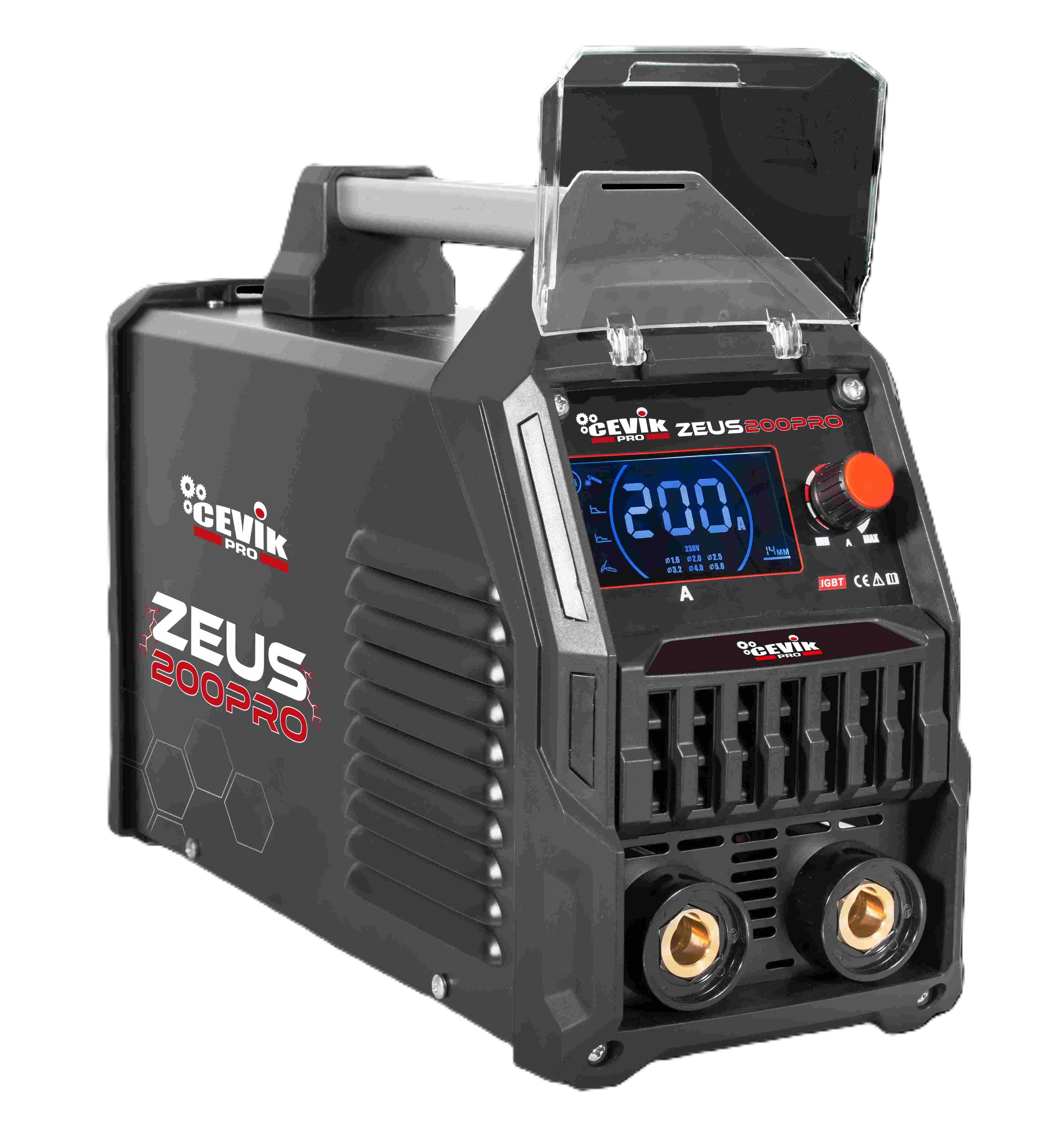 SOLD.INVERTER MMA 200A.LCD+P. ELECT. CEVIKPRO CE-ZEUS200PRO