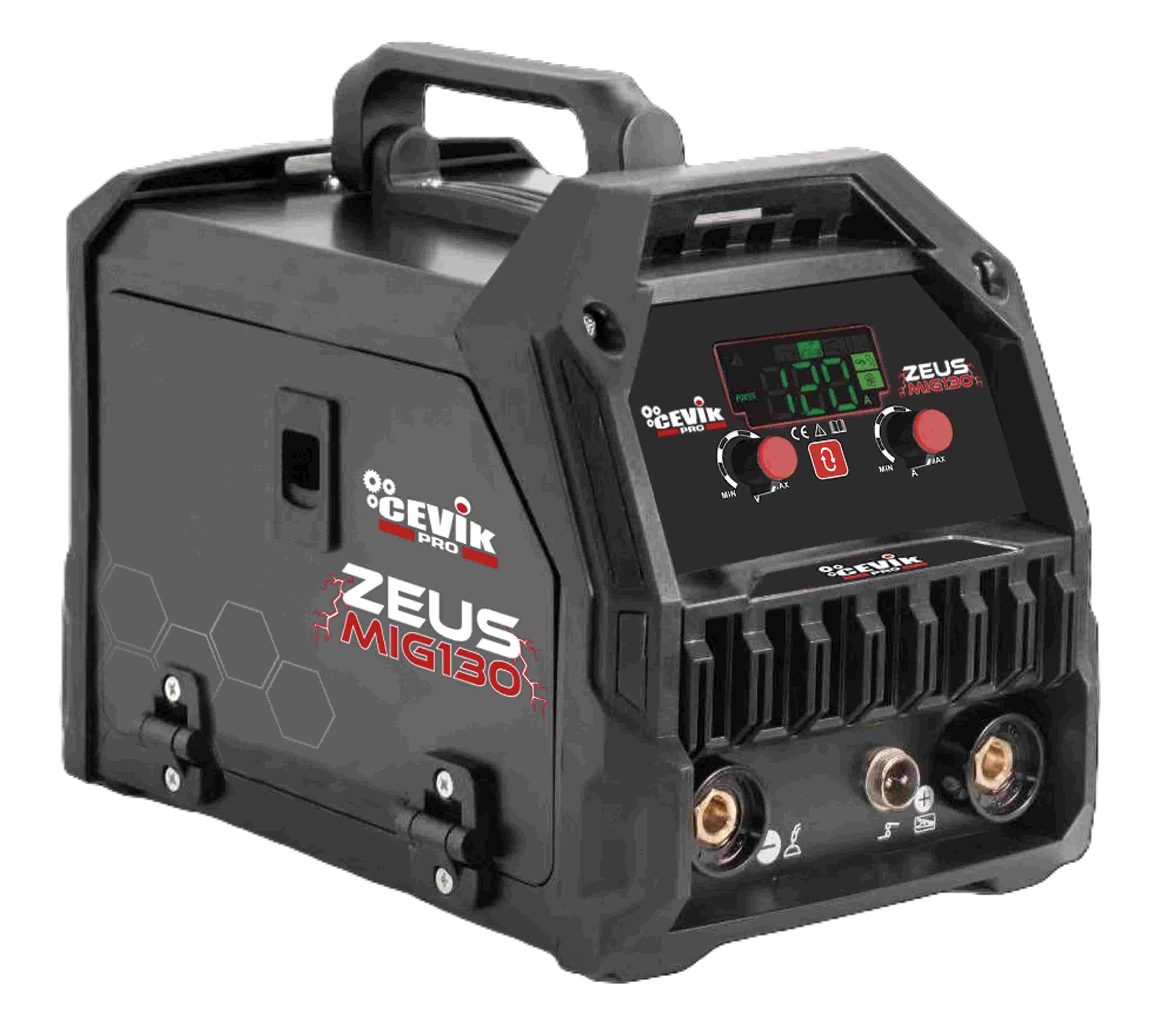 SOLDADURA 3X1 MIG/FLUX-MMA-TIG 120A CEVIK PRO CE-ZEUSMIG130