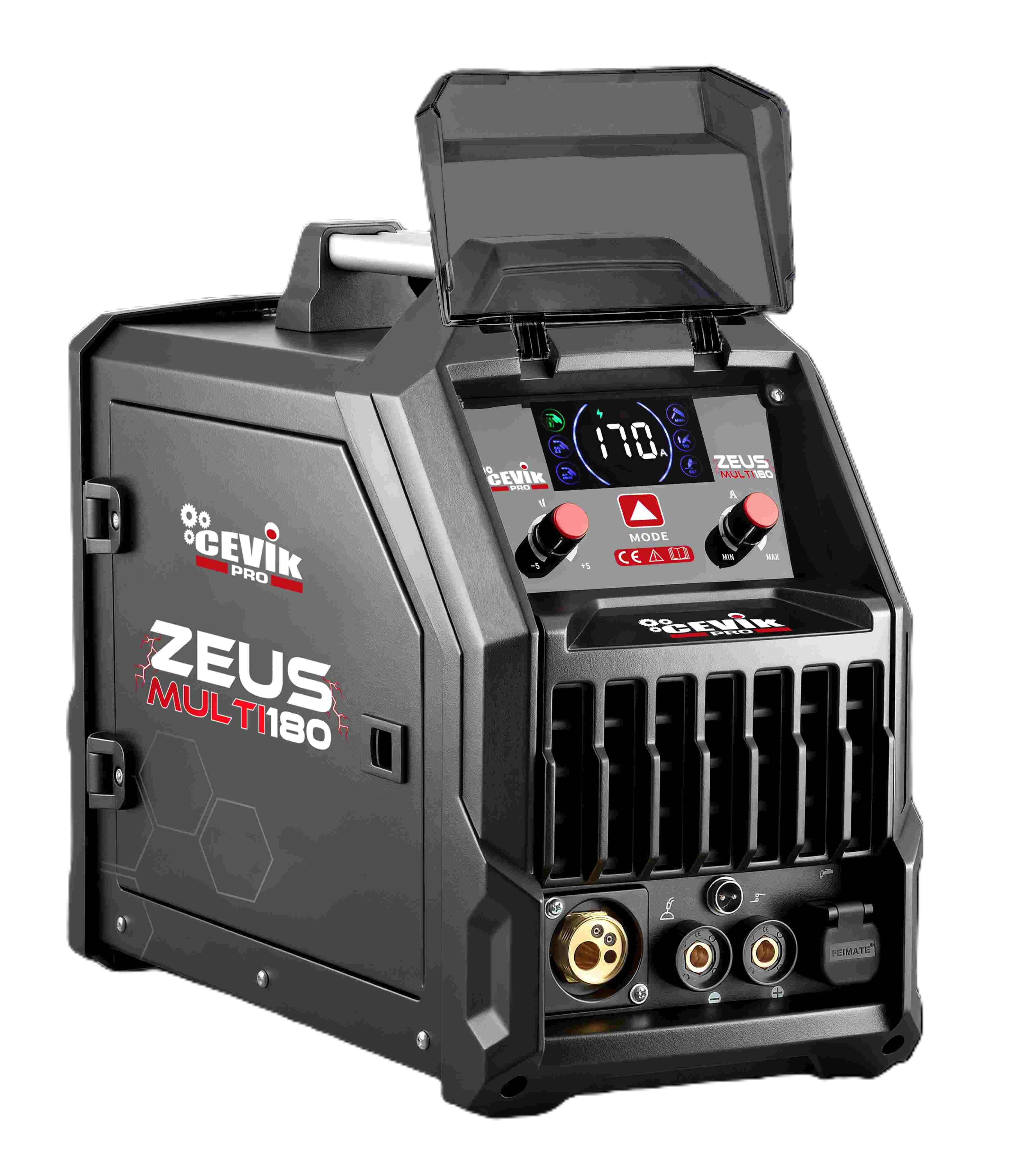 SOLDADOR INVERTER MIG-TIG-MMA- CUT CEVIK PRO CE-ZEUSMULTI180