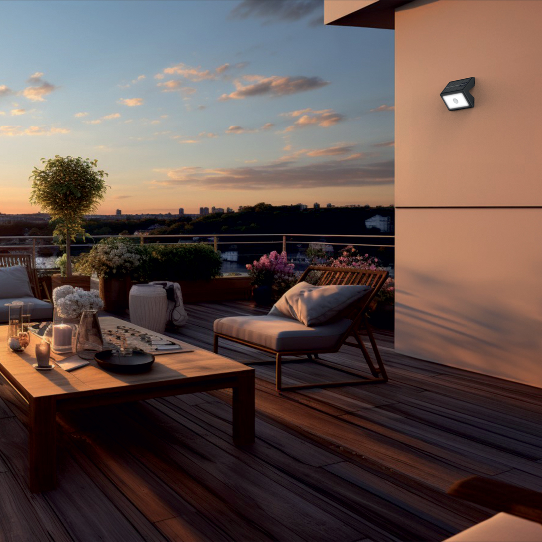 APLIQUE SOLAR 400LM C/SENSOR XANLITE EG-APS400D