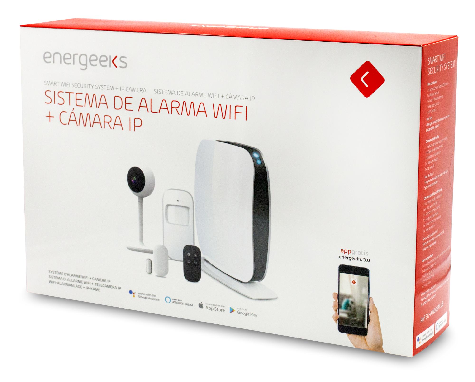 SISTEMA DE ALARMA WIFI + CAMARA IP002 ENERGEEKS EG-AW002PLUS