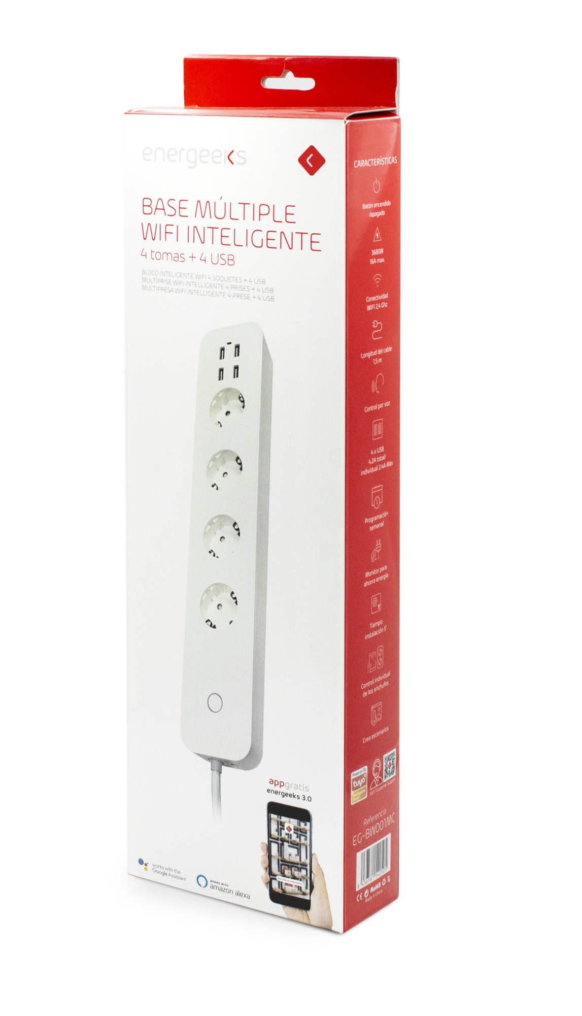 BASE MULTIPLE WIFI 4T+4USB CON MC EG-ENERGEEKS BW001MC