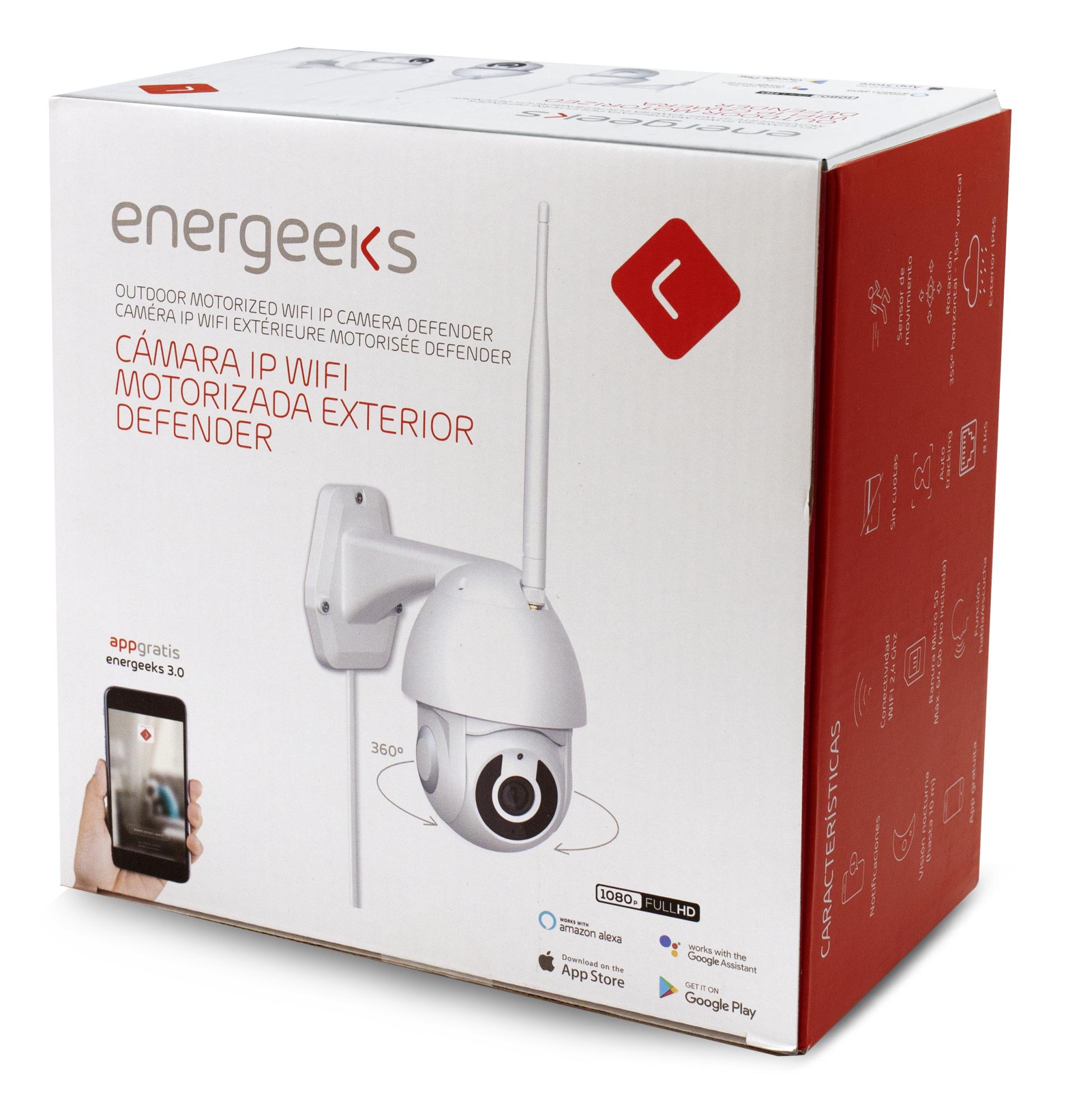 Delicioso es bonito gradualmente ENERGEEKS - CÁMARA IP WIFI EXTERIOR MOTORIZADA ENERGEEKS EG-CIPEXT001
