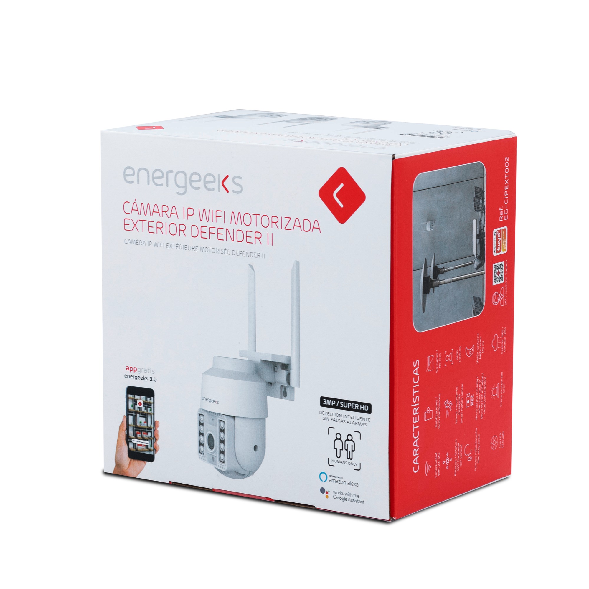 CAMARA IP WIFI FIJA EXTERIOR DEFENDER ENERGEEKS EG-CIPEXT002