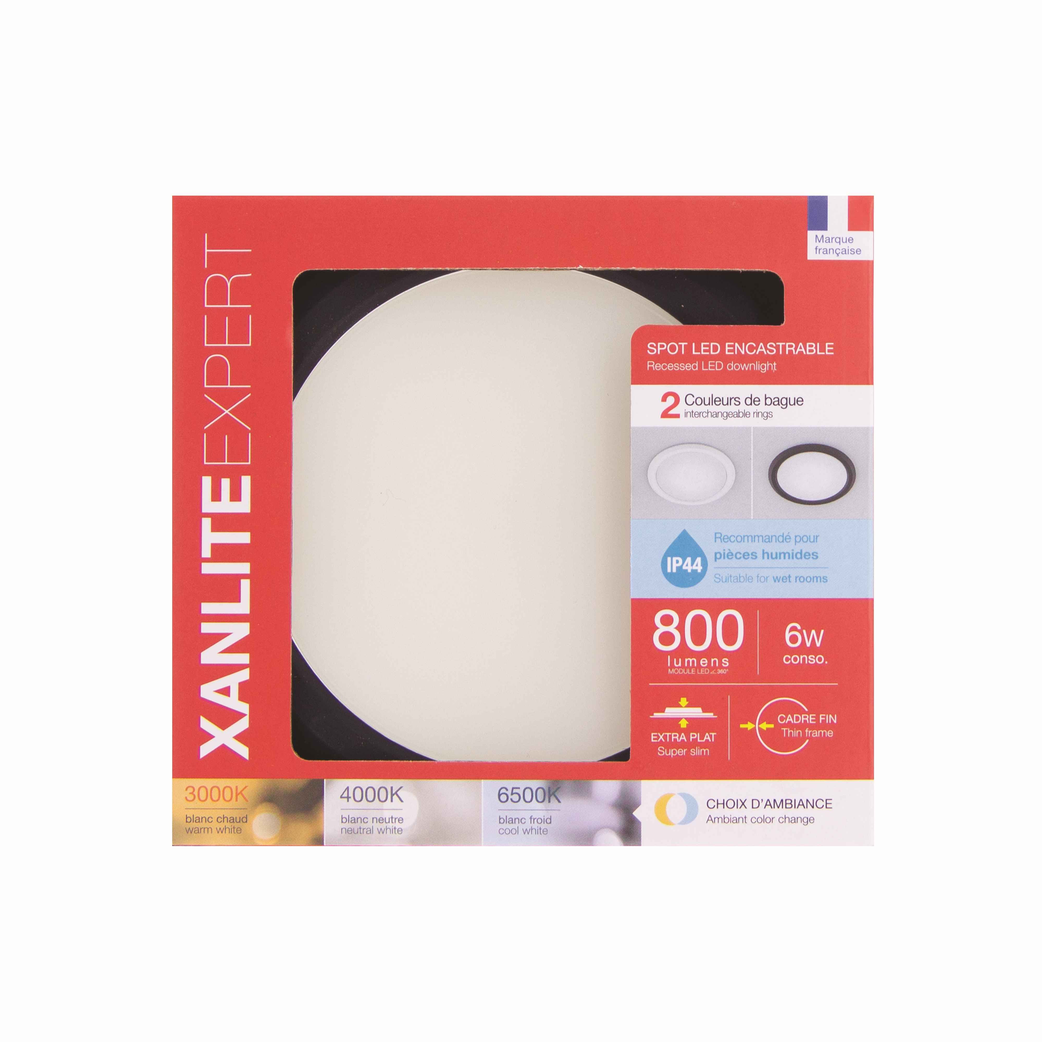 DOWNLIGHT EMPOT/RED 800LM BL+NG CCT XANLITE EG-DOP400RIPCCT