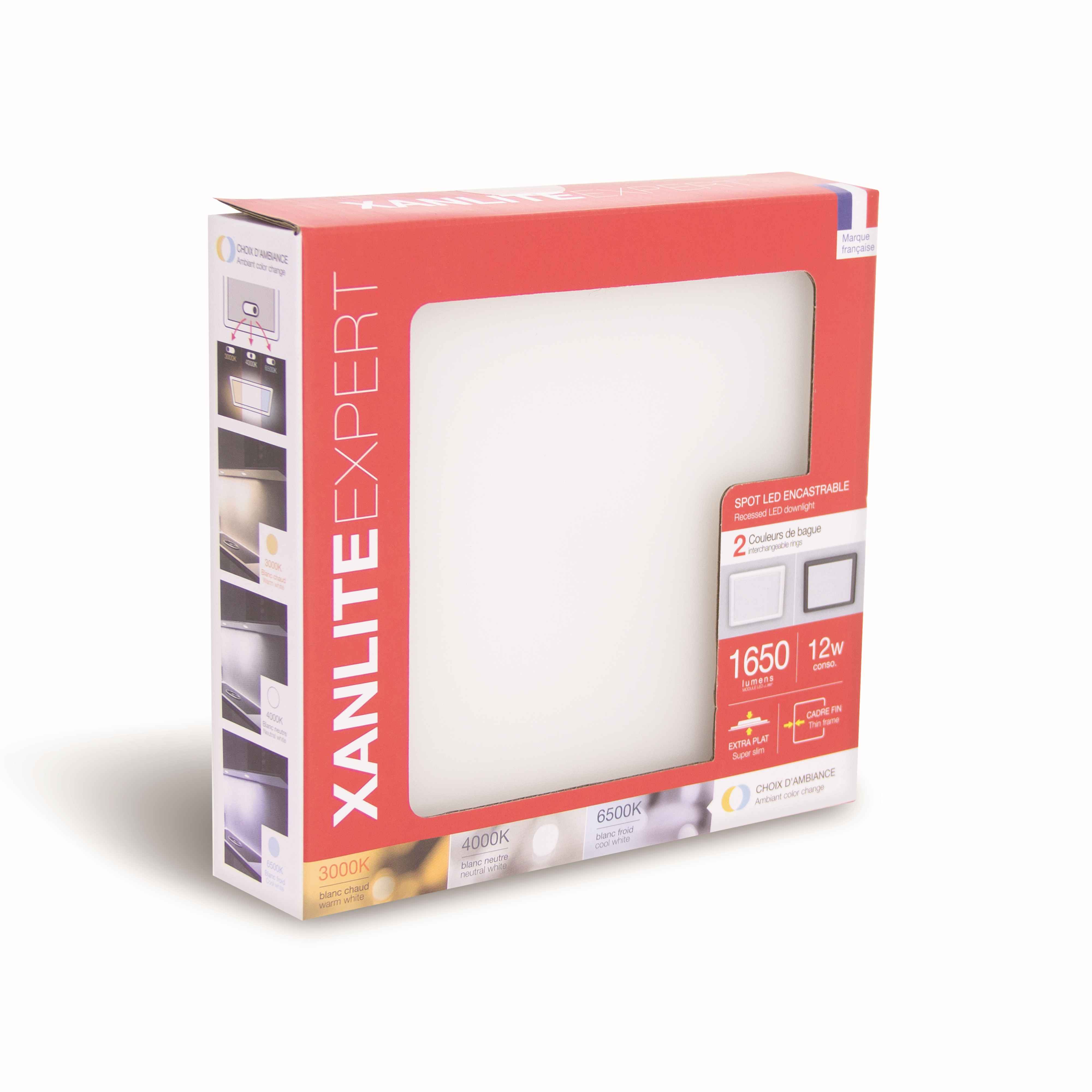 DOWNLIGHT EMPOT/CUAD 1450LM BL+NG CCT XANLITE EG-DOP850CCCT