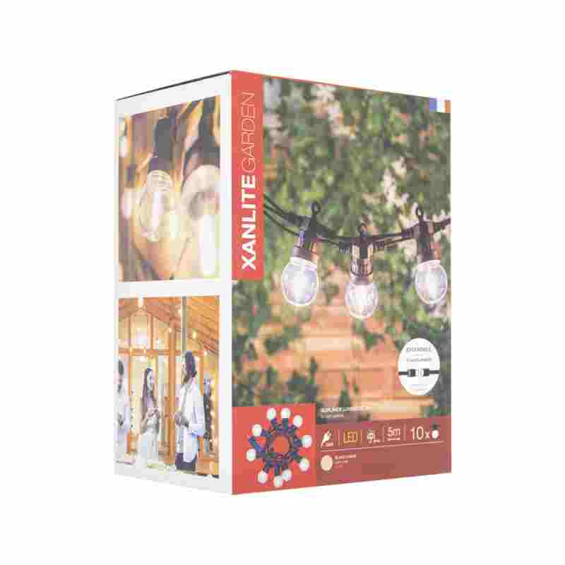 GUIRNALDA 5 METROS 10 BOMBILLAS 230V XANLITE EG-GRL512VBP45F