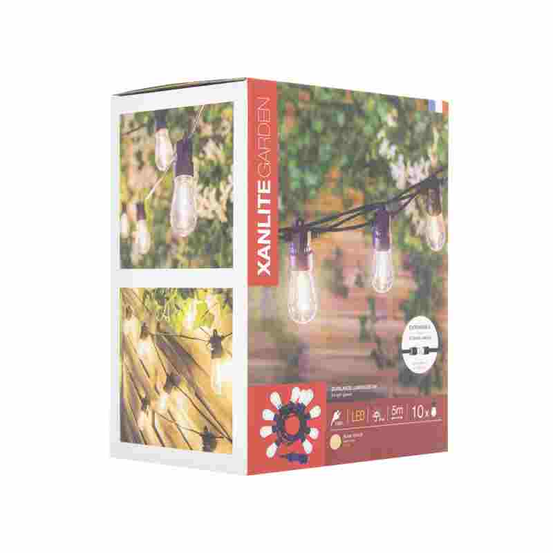 GUIRNALDA 5 METROS 10 BOMBILLA 230V XANLITE GRL512VBST48F