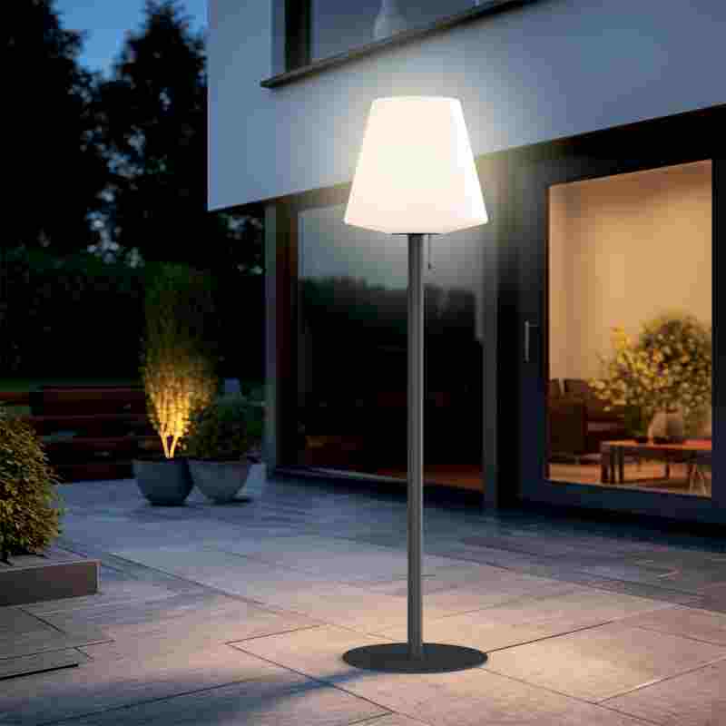 LÁMPARA SUELO SOLAR+RECARGABLE 650LUMEN XANLITE EG-LAMH187ND