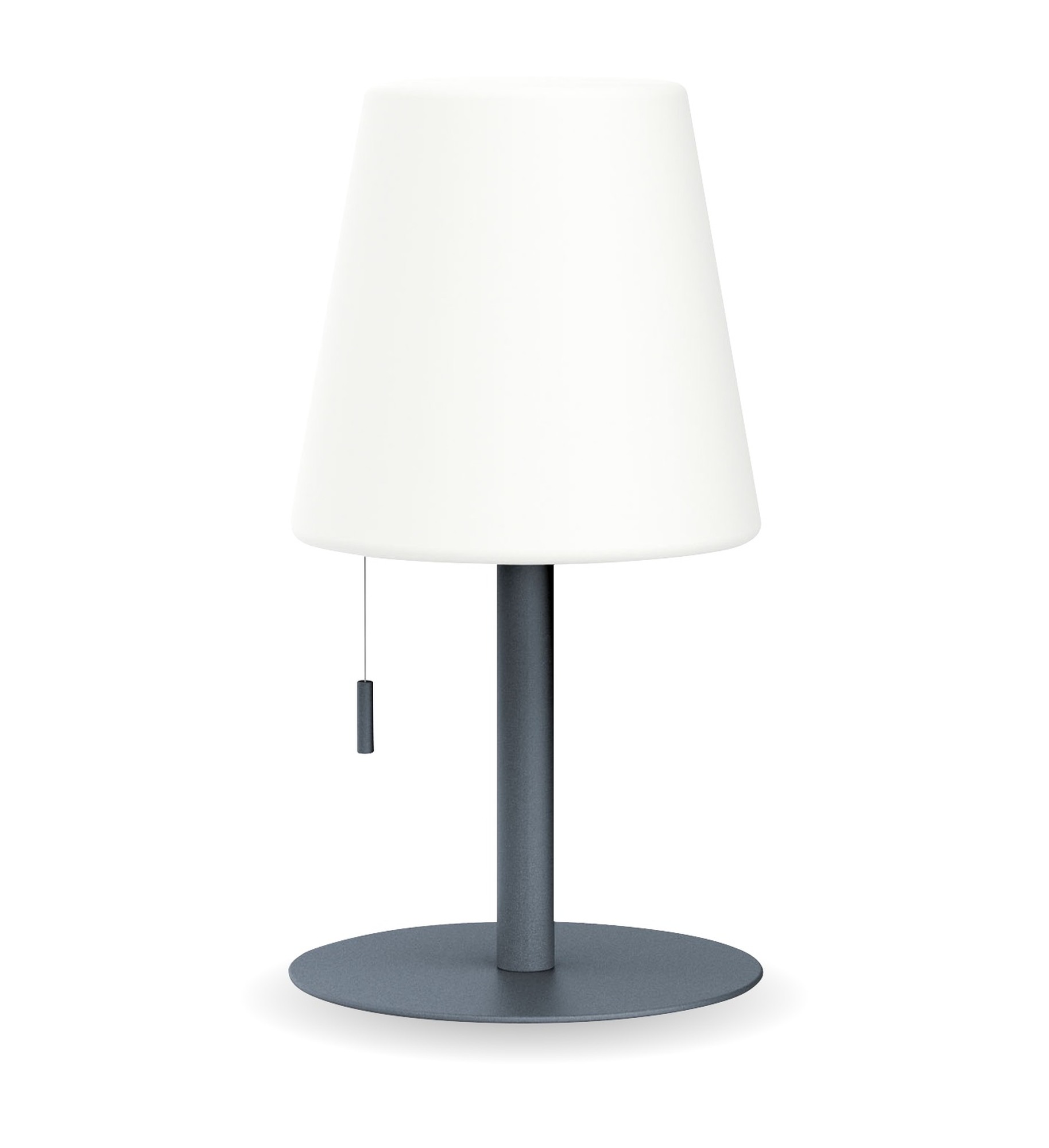 LAMPARA MESA CONO GRIS ACERO 400L XANLITE EG-LP16CGRCCT