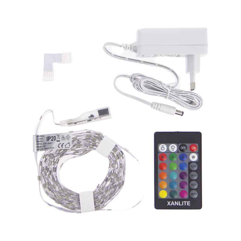 TIRA DE LUZ LED RGB 5M-10MTS XANLITE EG-LSBK5RVBEX