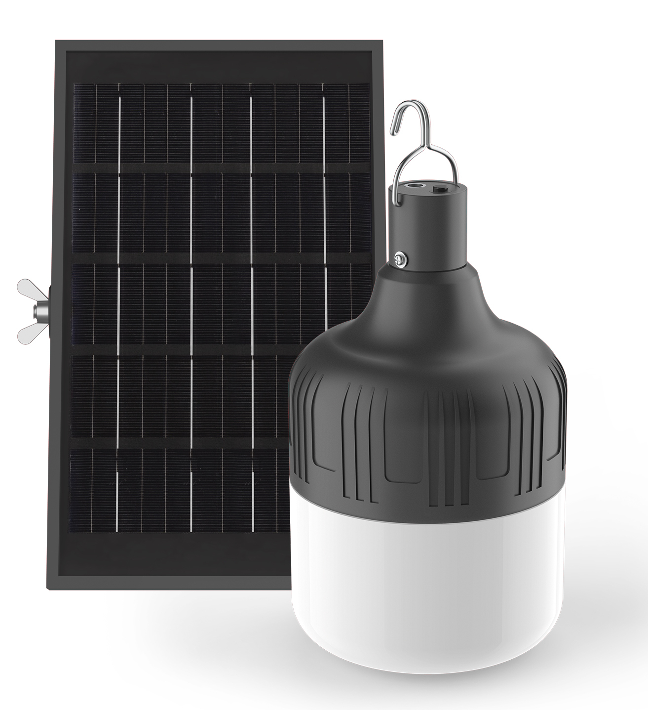 LÁMPARA LED NEGRA RECARGABLE SOLAR 250LM XANLITE EG-LSS250