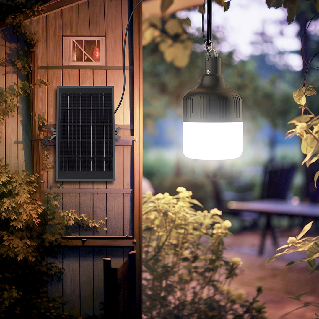 LÁMPARA LED NEGRA RECARGABLE SOLAR 250LM XANLITE EG-LSS250