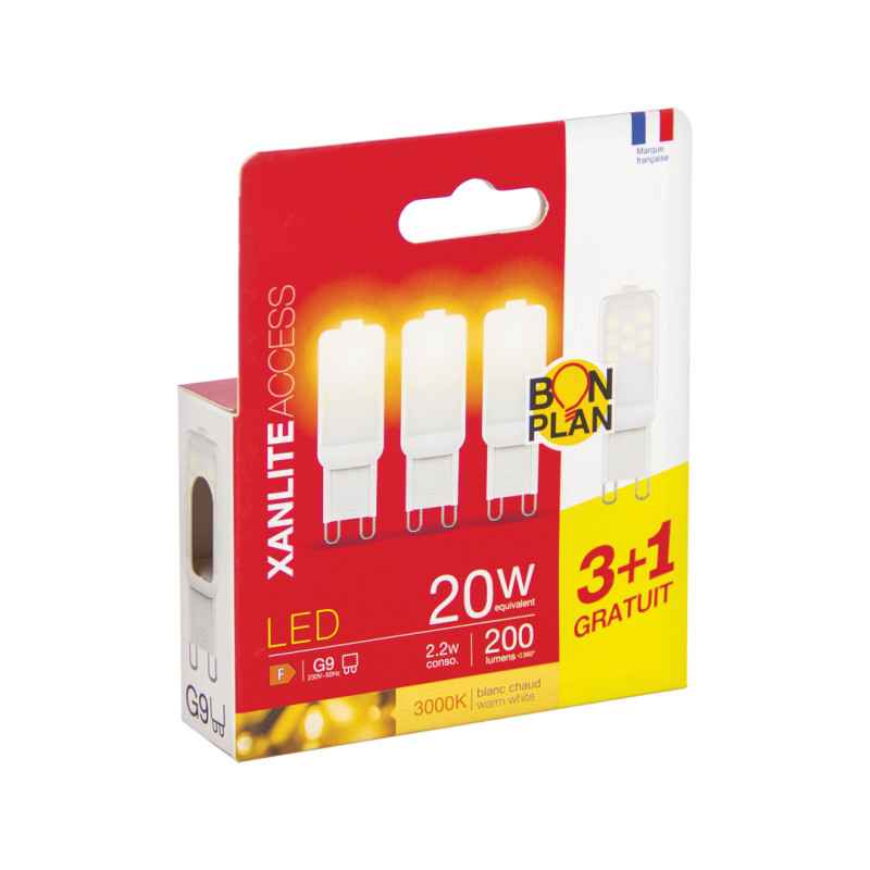 3+1 BOMBILLAS LED 200LM 2700K XANLITE PACK31ALG9200IW