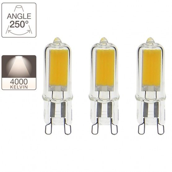 PACK 3 BOMBILLAS LED G9 XANLITE PACK3ALG9200CW