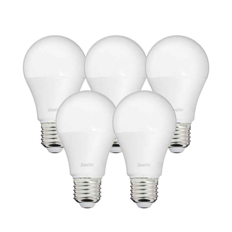 5 BOMBILLAS LED A60 E27 806LM 4000K XANLITE PACK5EE806GCW