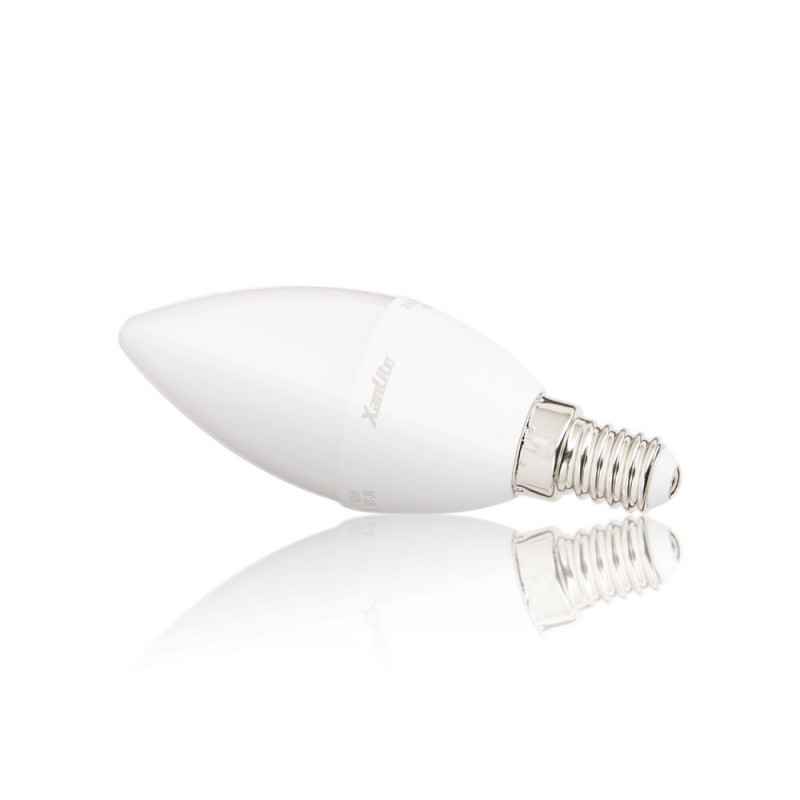 5 BOMBILLAS LED VELA E14 470LM 4000KXANLITE PACK5EV470FCW