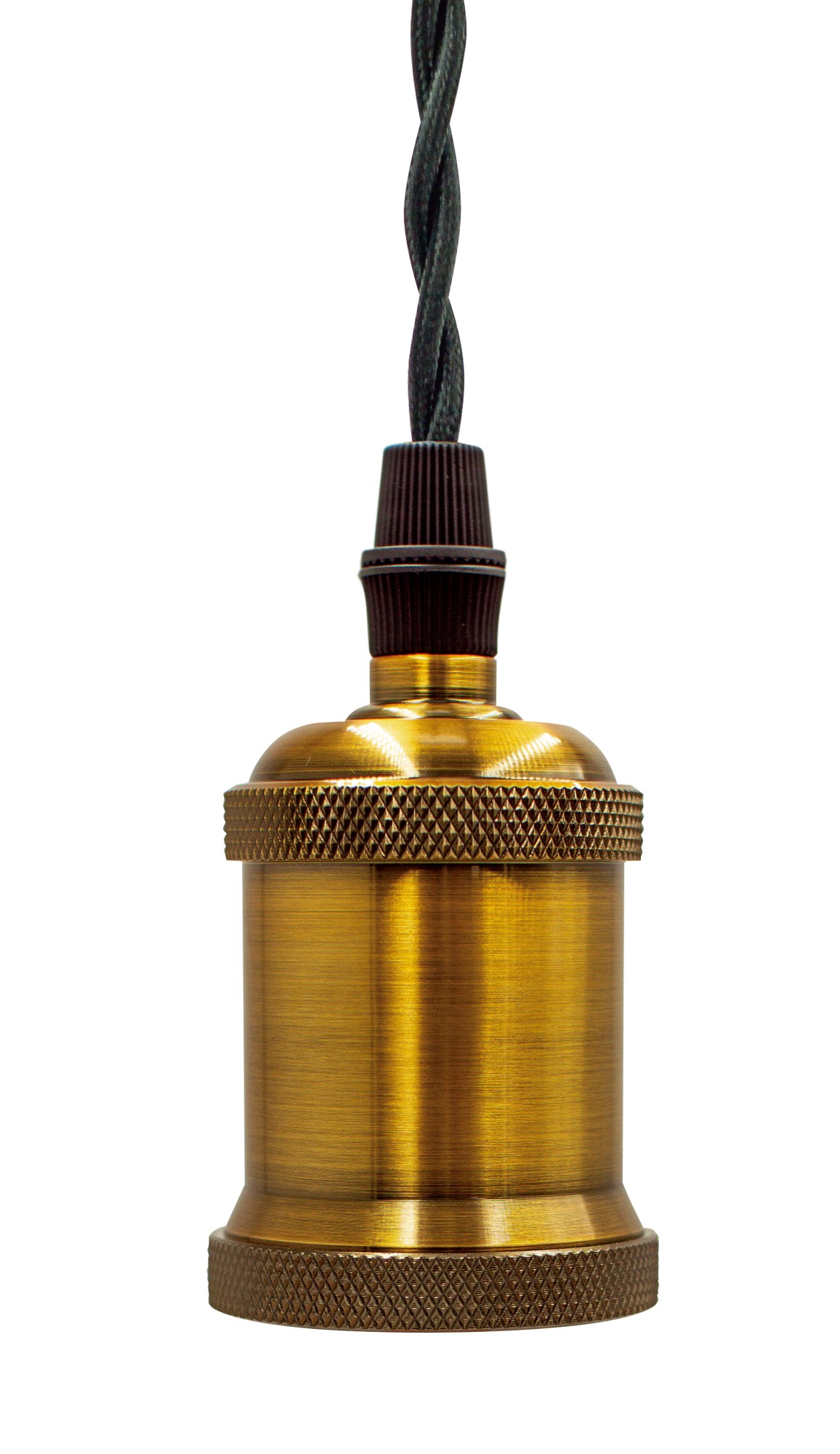 PENDEL METAL ORO VIEJO TRENZADO NEGRO ENERGEEKS EG-PENDEL001