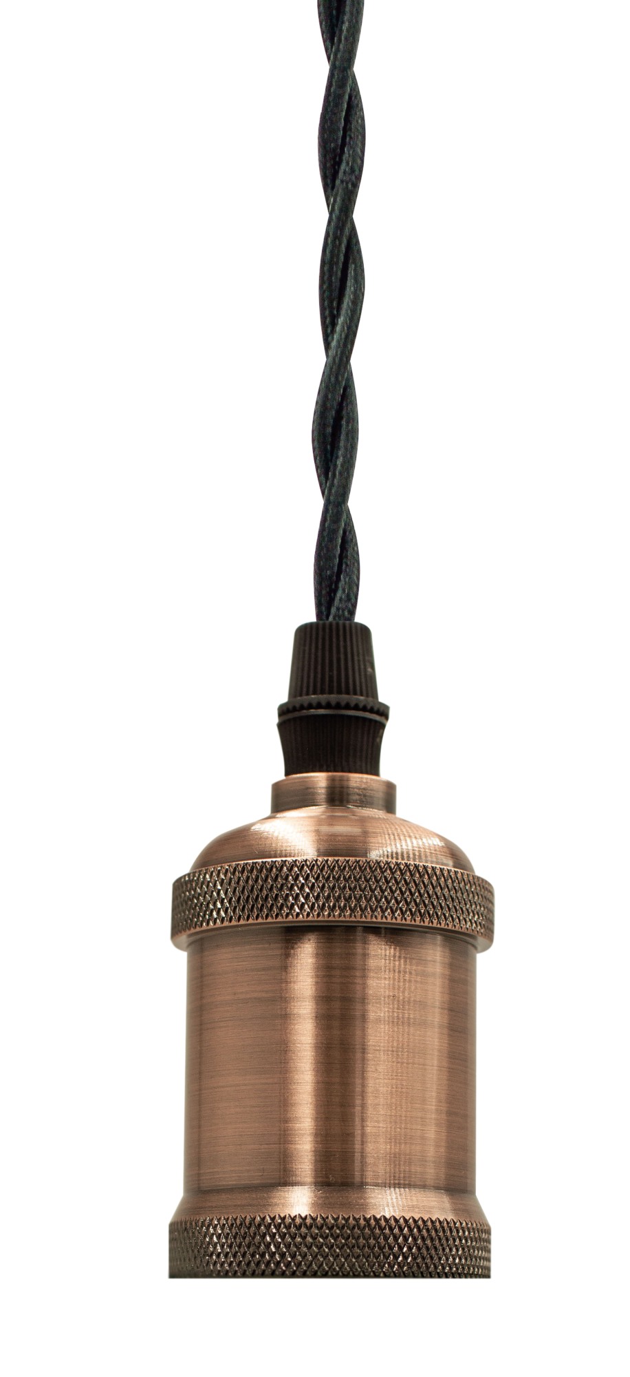 PENDEL METAL BRONCE TRENZADO NEGRO ENERGEEKS EG-PENDEL002