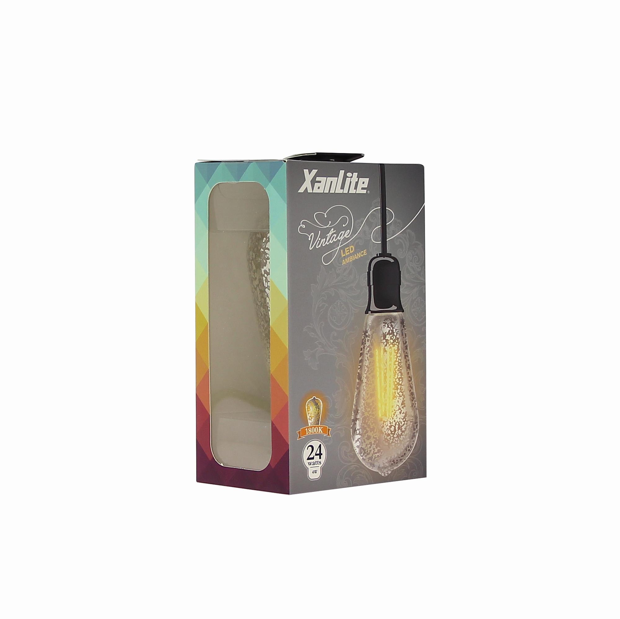 BOMBILLA LED EFECTO ROTO E27 1800K XANLITE EG-RFDE400STAT