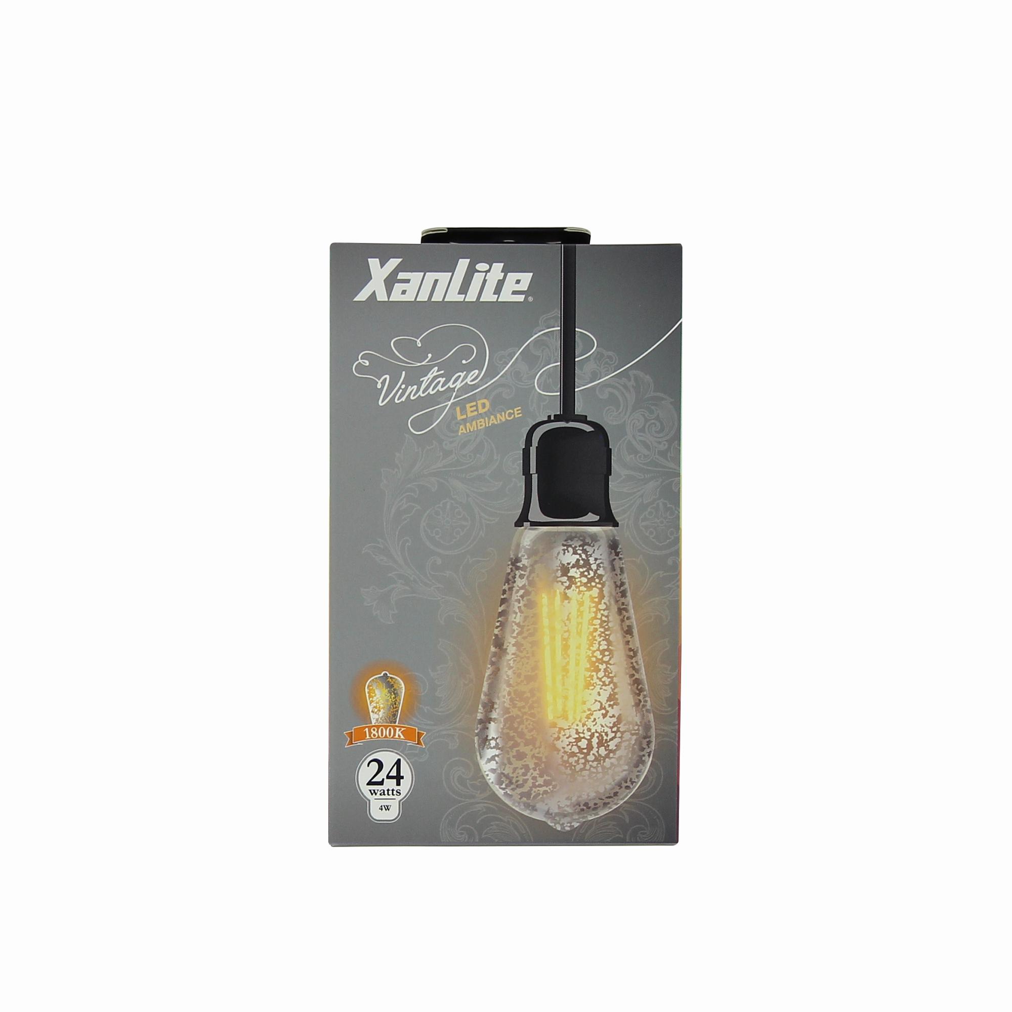BOMBILLA LED EFECTO ROTO E27 1800K XANLITE EG-RFDE400STAT