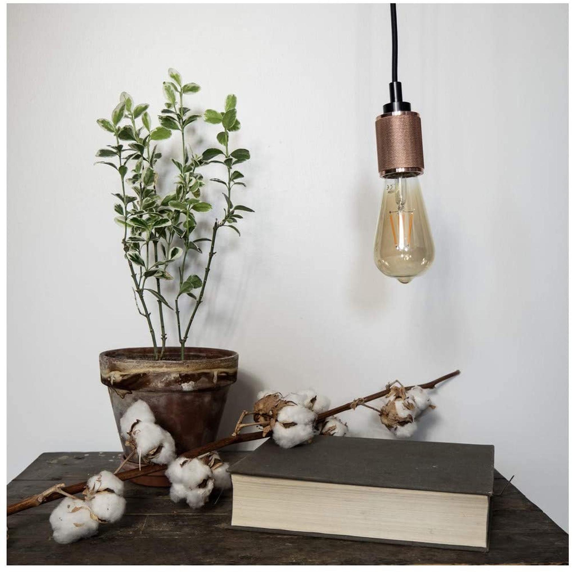 LAMPARA PENDEL VINTAGE ROSA XANLITE SDV03EP