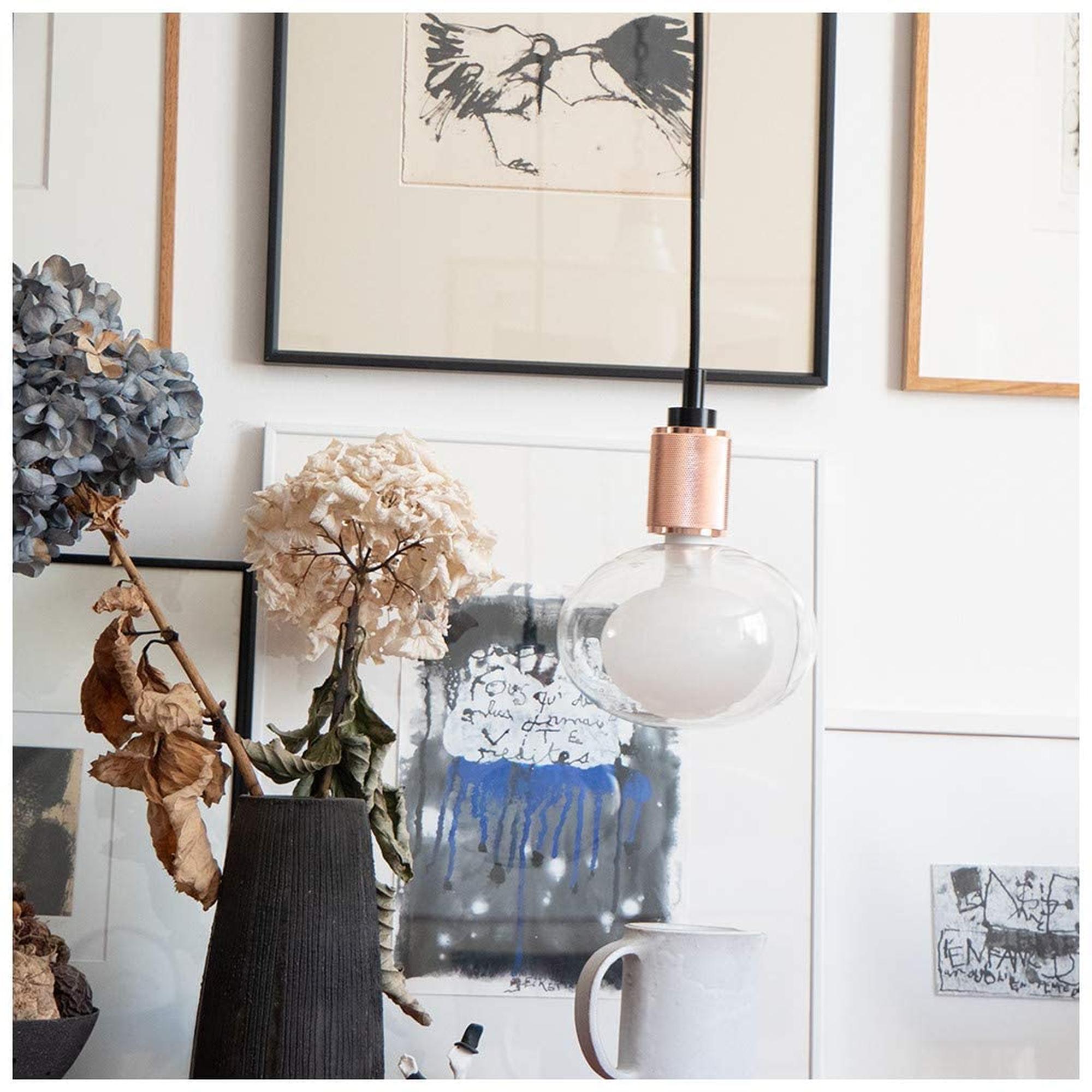 LAMPARA PENDEL VINTAGE ROSA XANLITE SDV03EP