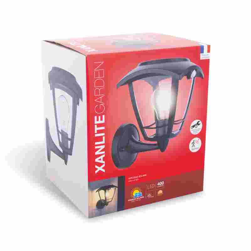 APLIQUE MURAL SOLAR RETRO 400LUMEN XANLITE EG-SO2011AR