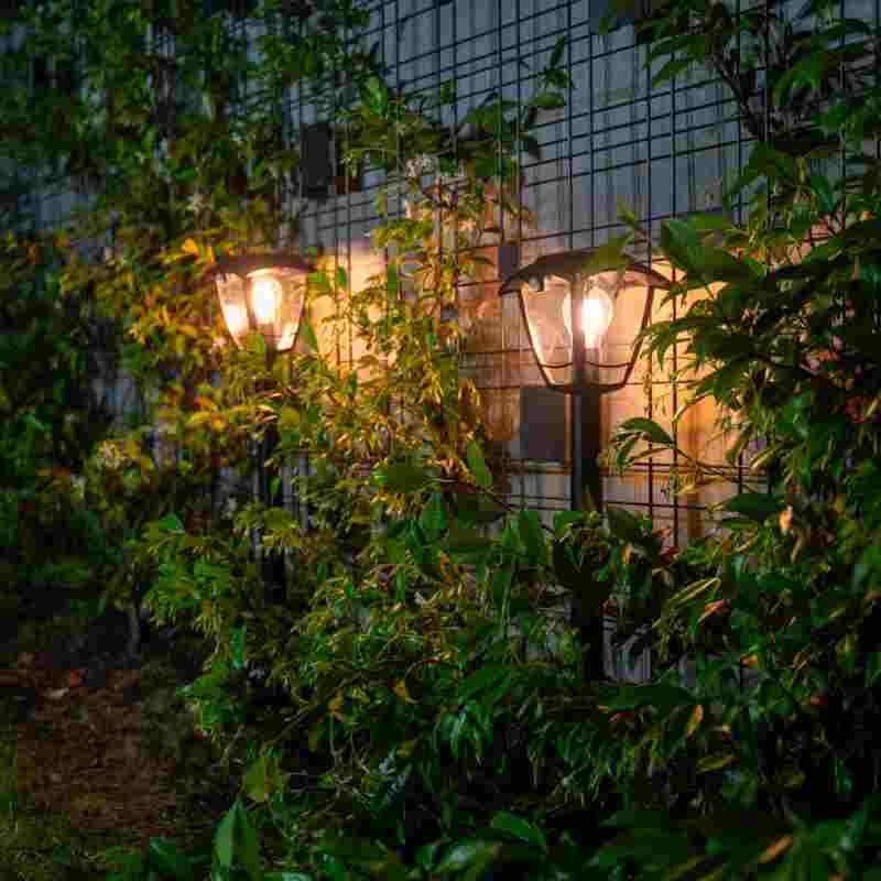 FAROLA SUELO SOLAR RETRO 400LUMEN XANLITE EG-SO2011R