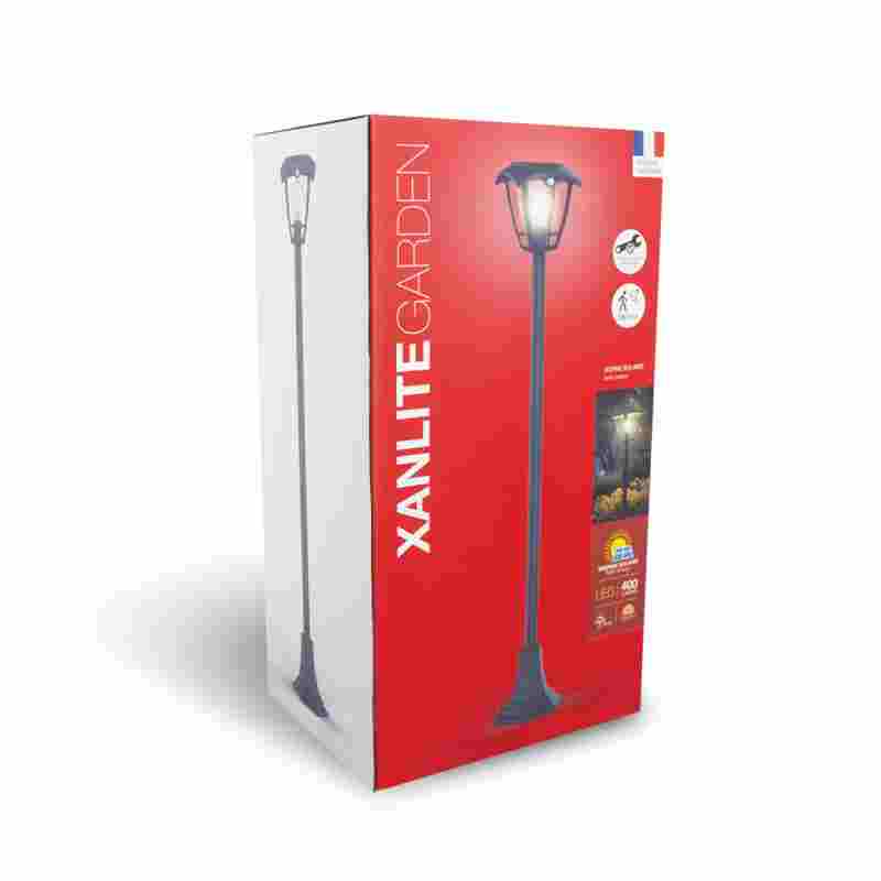 FAROLA SUELO SOLAR RETRO 400LUMEN XANLITE EG-SO2011R