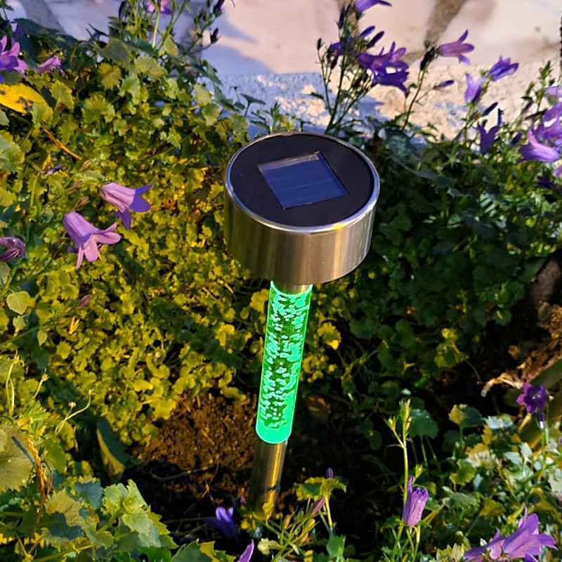 BALIZA SOLAR RGB+BLANCO METAL IP44 XANLITE EG-SOBAB1RVB