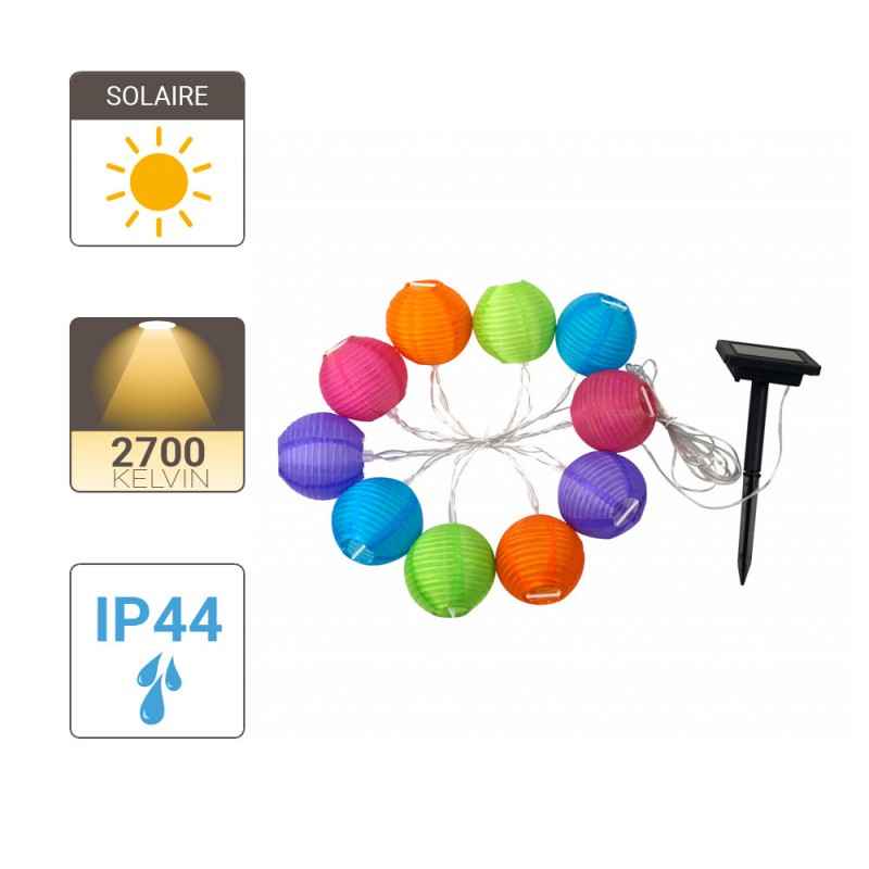 GUIRNALDA SOLAR 5M 8 BOLAS MULTICOLOR XANLITE EG-SOGRL8COLOR