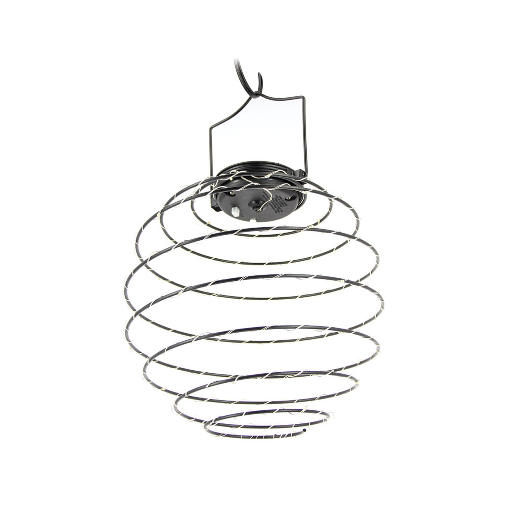 EXTERIOR SOLAR LED ESPIRAL NEGRA 22C 3000K XANLITE EG-SOLASN