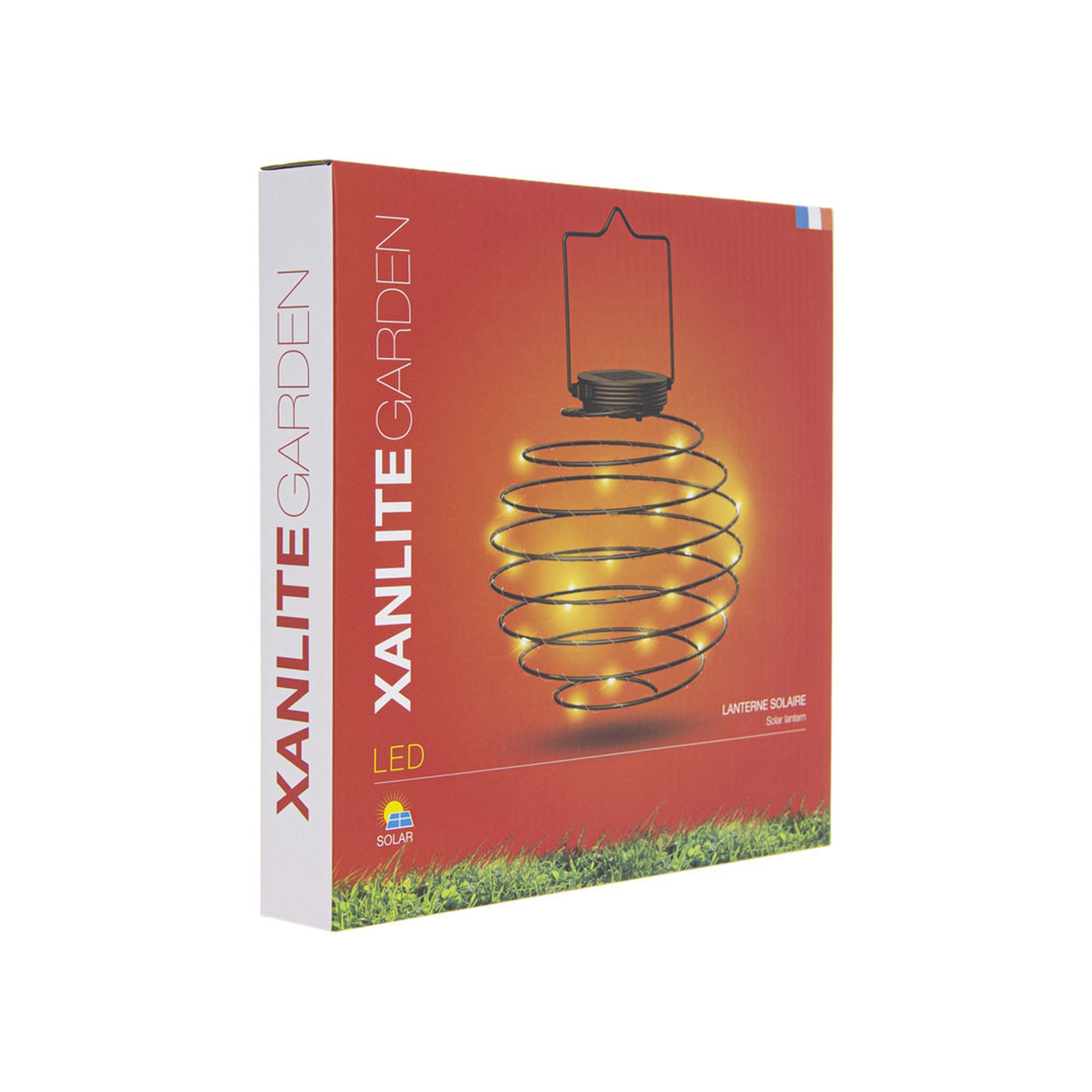 EXTERIOR SOLAR LED ESPIRAL NEGRA 22C 3000K XANLITE EG-SOLASN