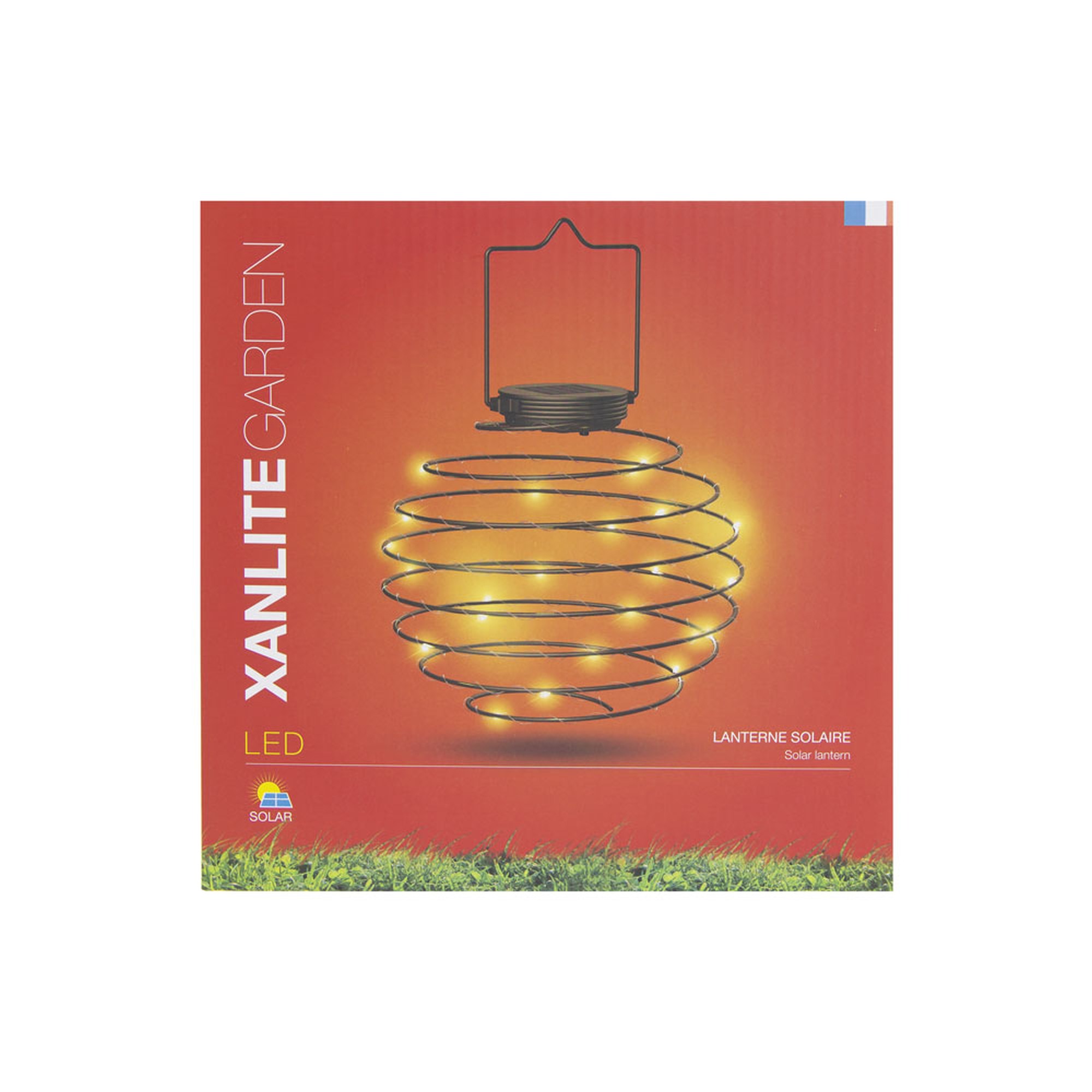 EXTERIOR SOLAR LED ESPIRAL NEGRA 22C 3000K XANLITE EG-SOLASN