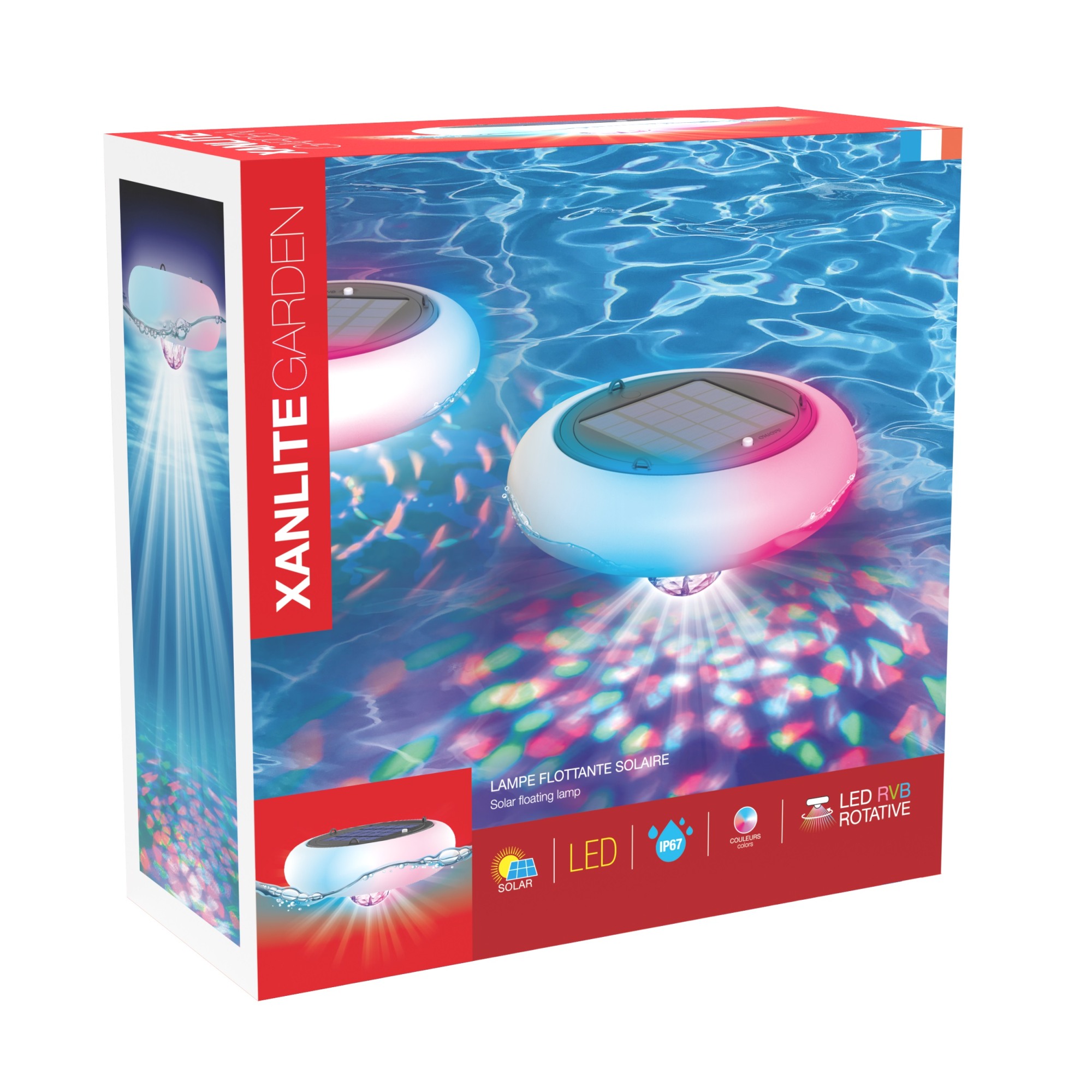 EXTERIOR SOLAR ECLIPSE FLOTANTE IP67 XANLITE EG-TOS19RVBIP