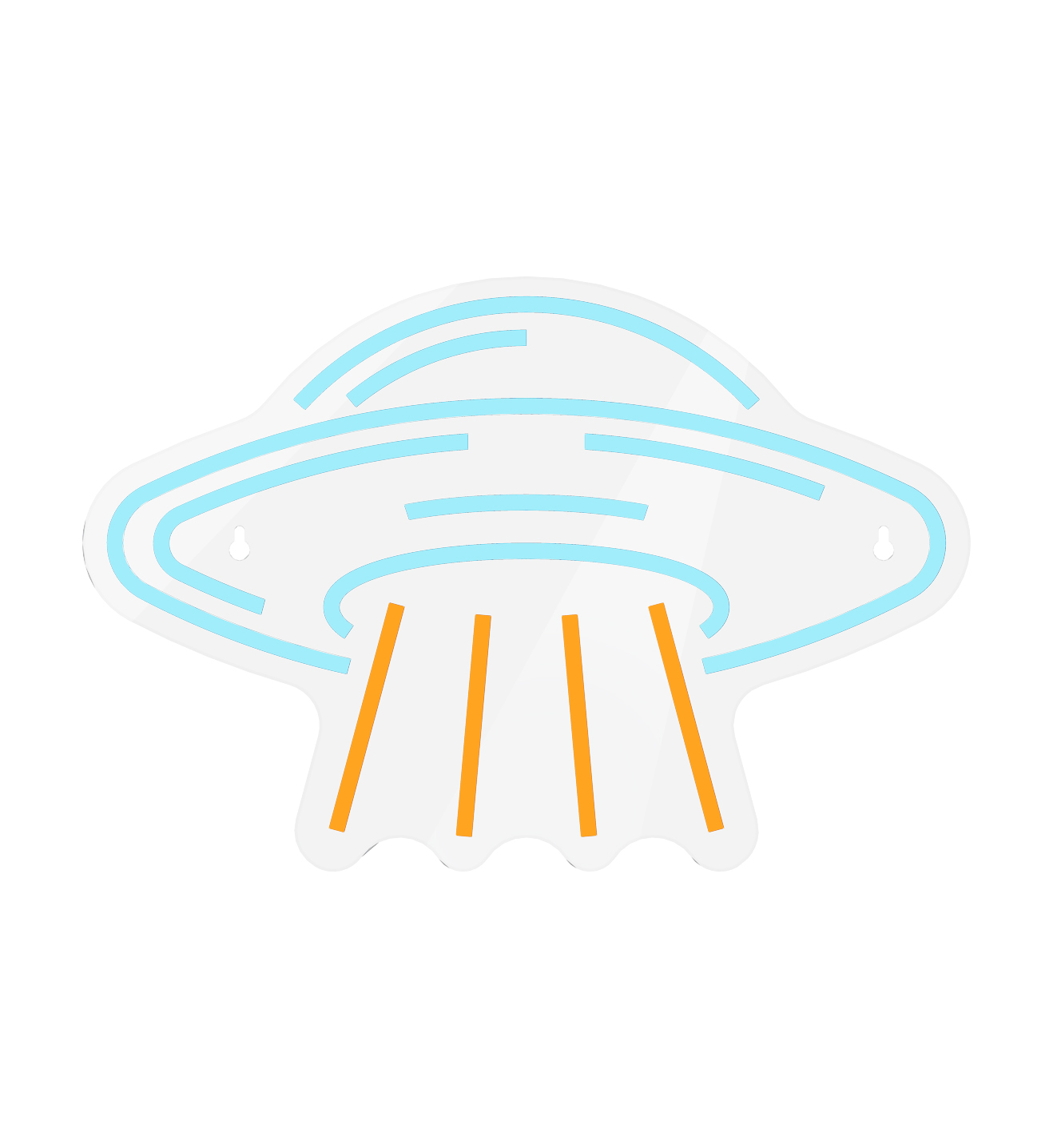 LÁMPARA NEÓN MURAL RGB PLATILLO VOLANTE XANLITE EG-UFONEON