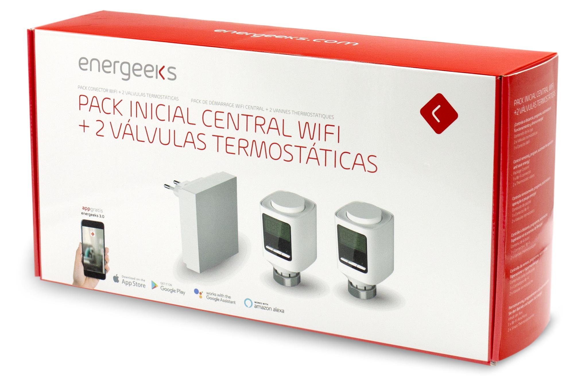 PACK CENTRAL WIFI+2 VÁLVULAS TERM. ENERGEEKS EG-VALVKIT001