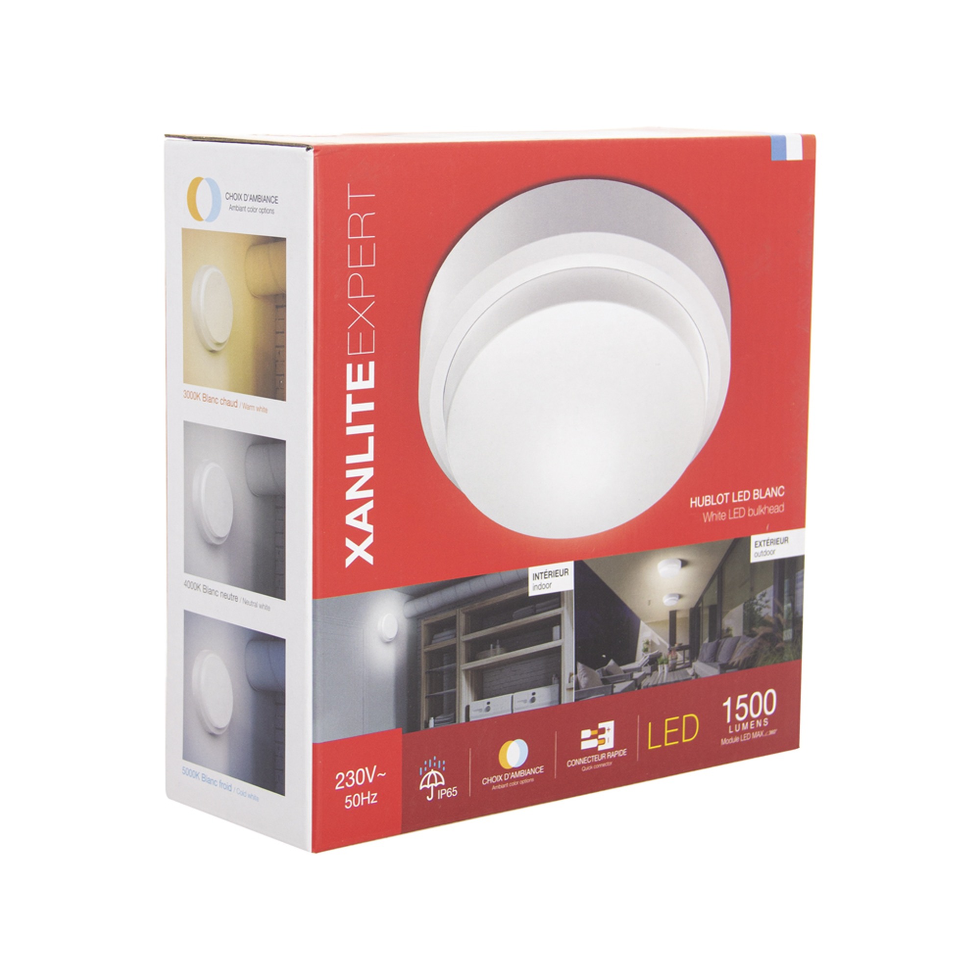 EXTERIOR LED REDONDO BLANCO 850L XANLITE HUB850RBIPCCT