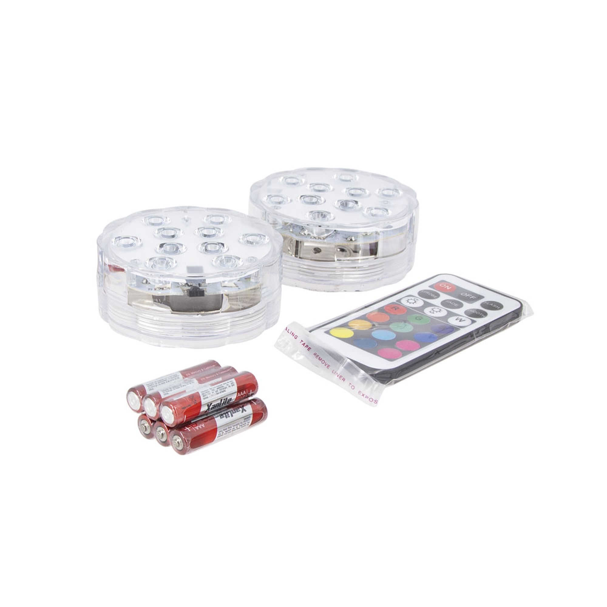 2 LAMP FLOTANTES PISCINA MANDO RGB XANLITE PACK2LPIP68RVB