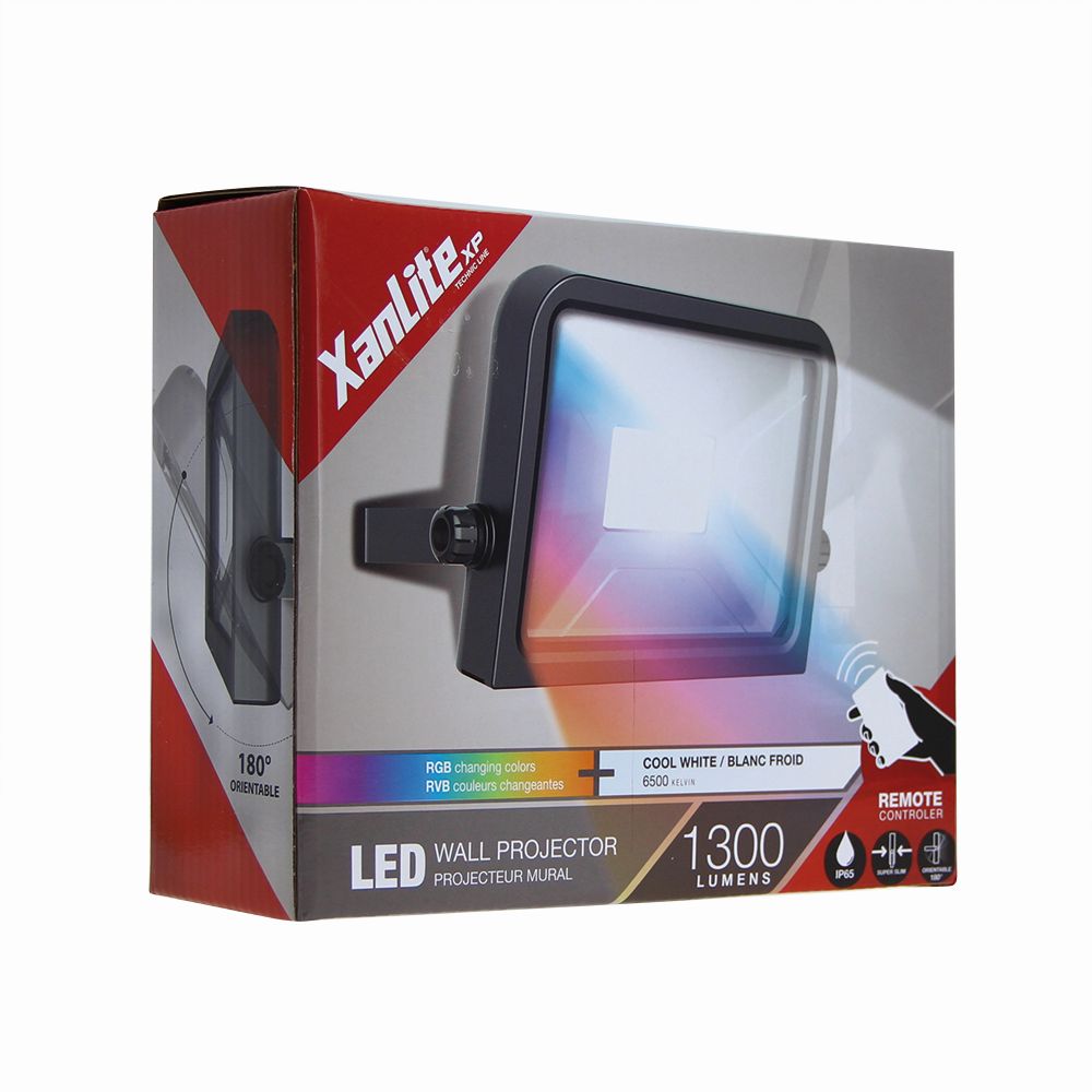 PROYECTOR LED EXTRAPLANO DE EXTERIOR XANLITE EG-PR20WMRVB