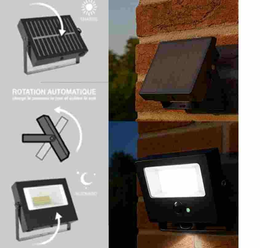 PROYECTOR DE PARED SOLAR LED XANLITE EG-PRS1500D