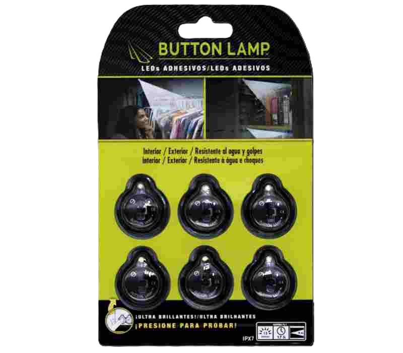 PACK 6 LEDS ADHESIVOS LAMPARA ENERGEEKS PV-BL6885