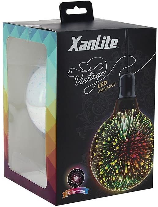 BOMBILLA LED DECORATIVA EFECTO 3D XANLITE RFDE400B1253D