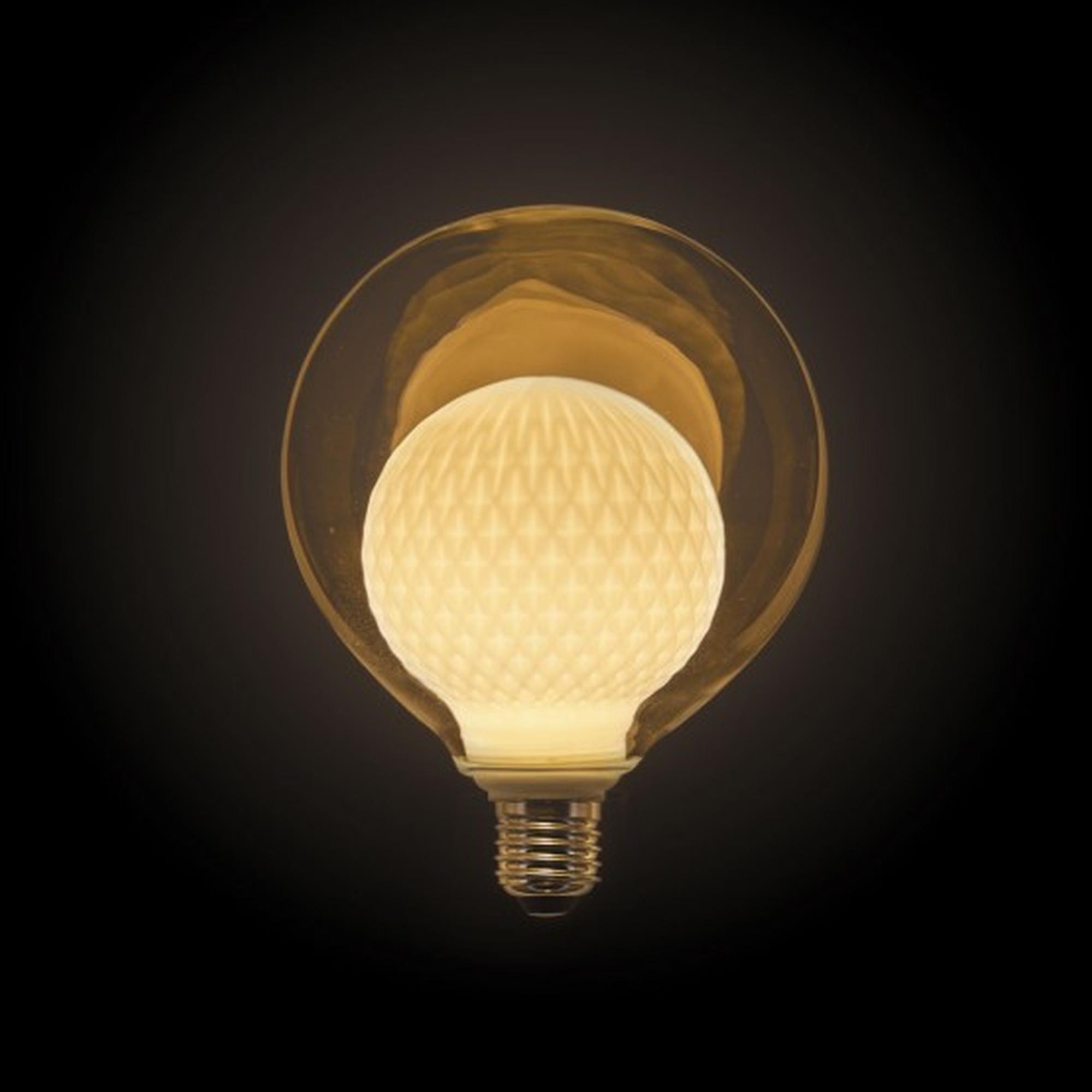 BOMBILLA DISENO DOBLE VIDRIO OPACA XANLITE RFDEB125DVMILKY