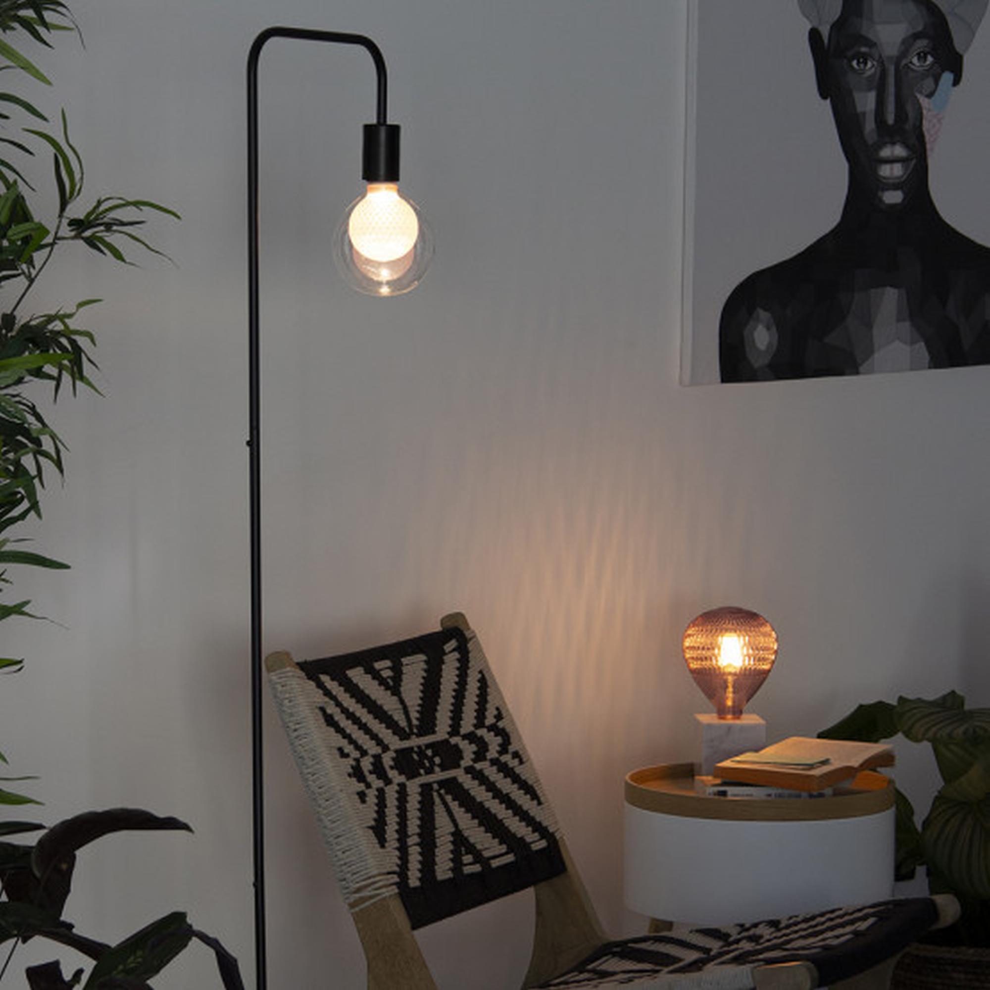 BOMBILLA DISENO DOBLE VIDRIO ROSA XANLITE RFDEB125DVPINK